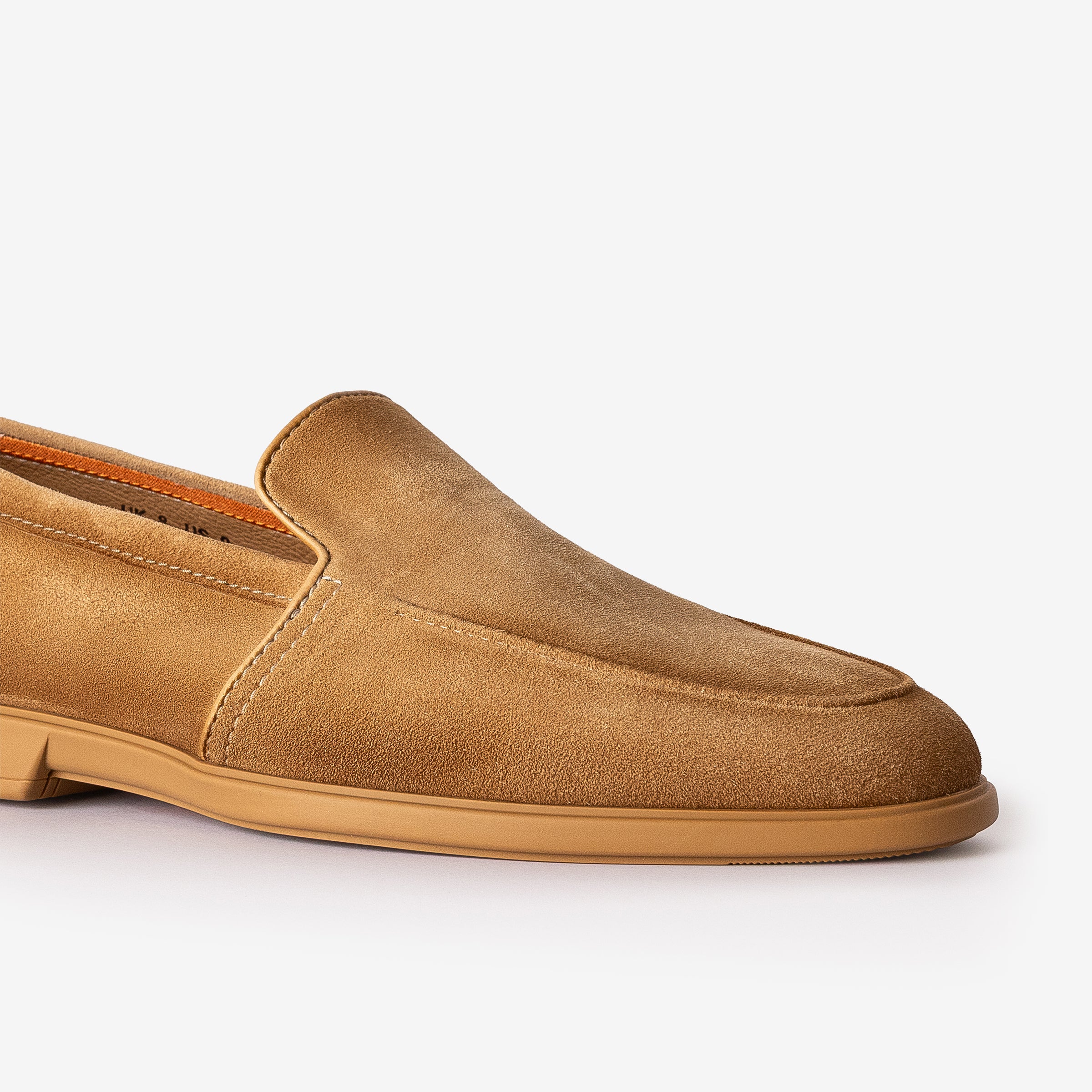 Beige Suede Loafer Tone Sole
