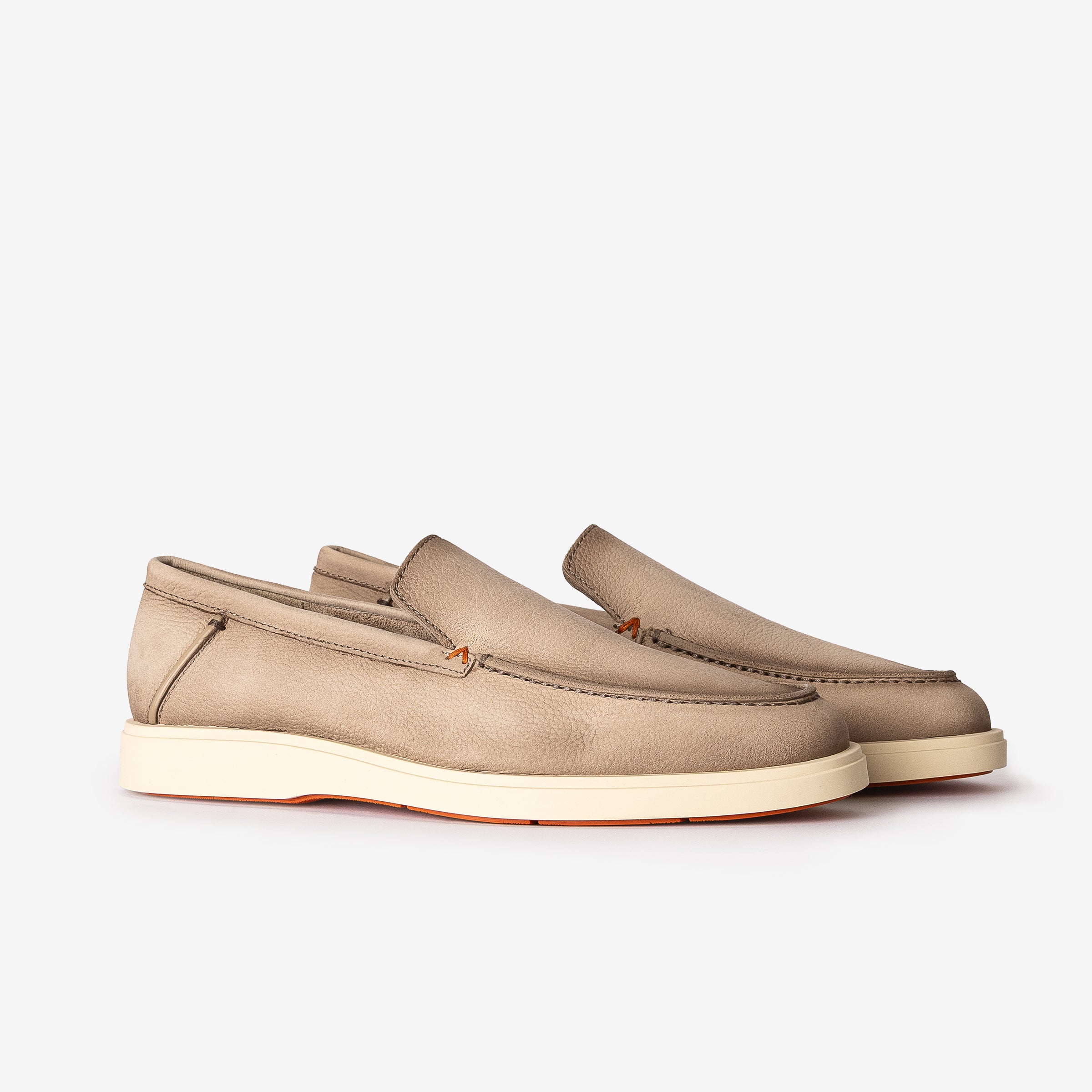 Beige Micro Nubuck Loafer