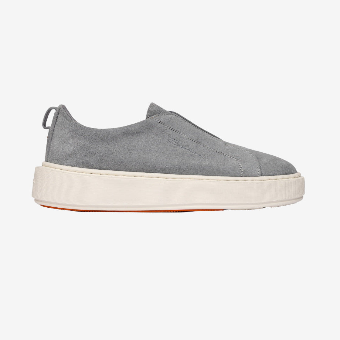 Lich blauw Suède Slip-on Sneakers