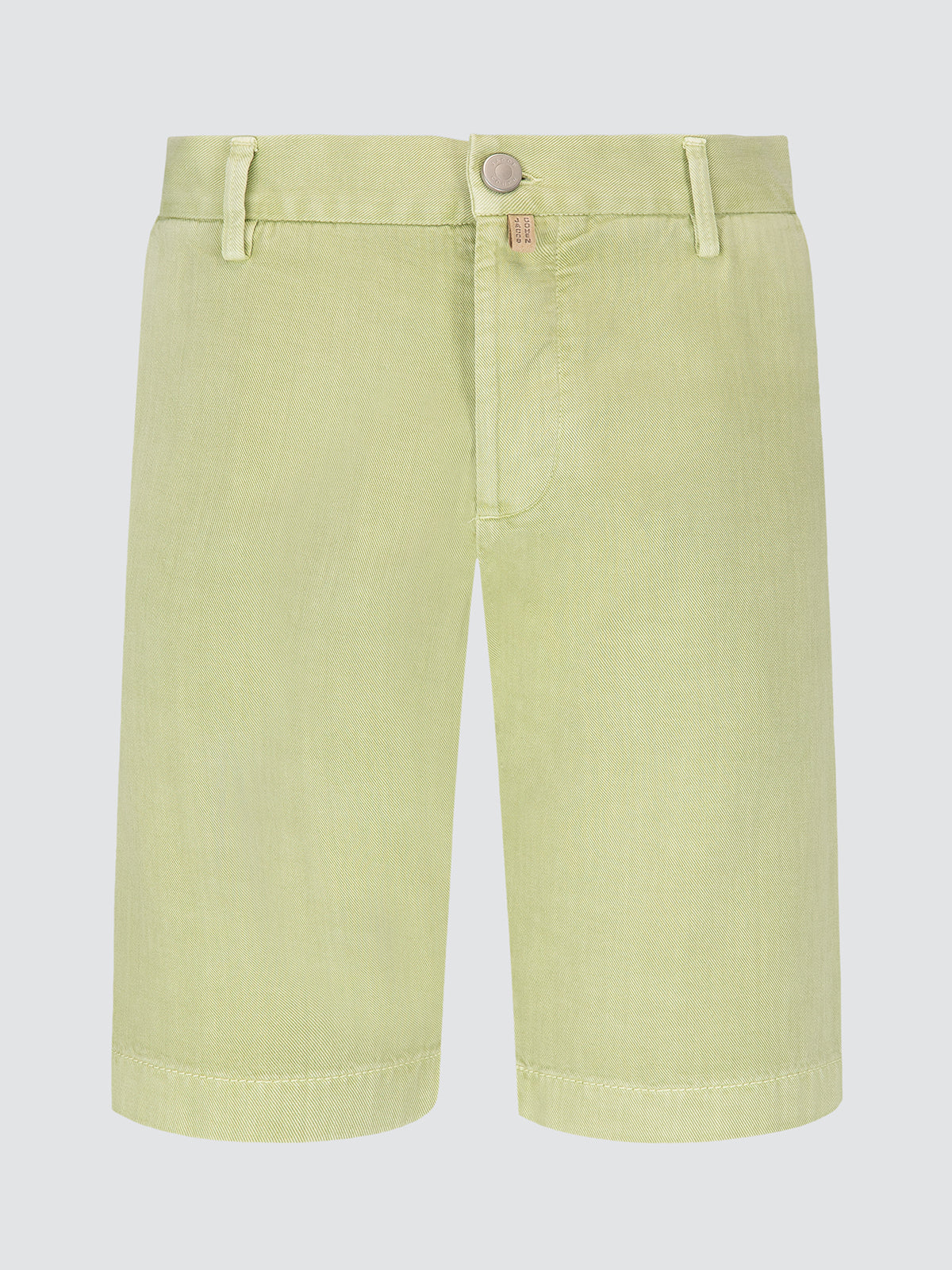 Light green shorts on a white background