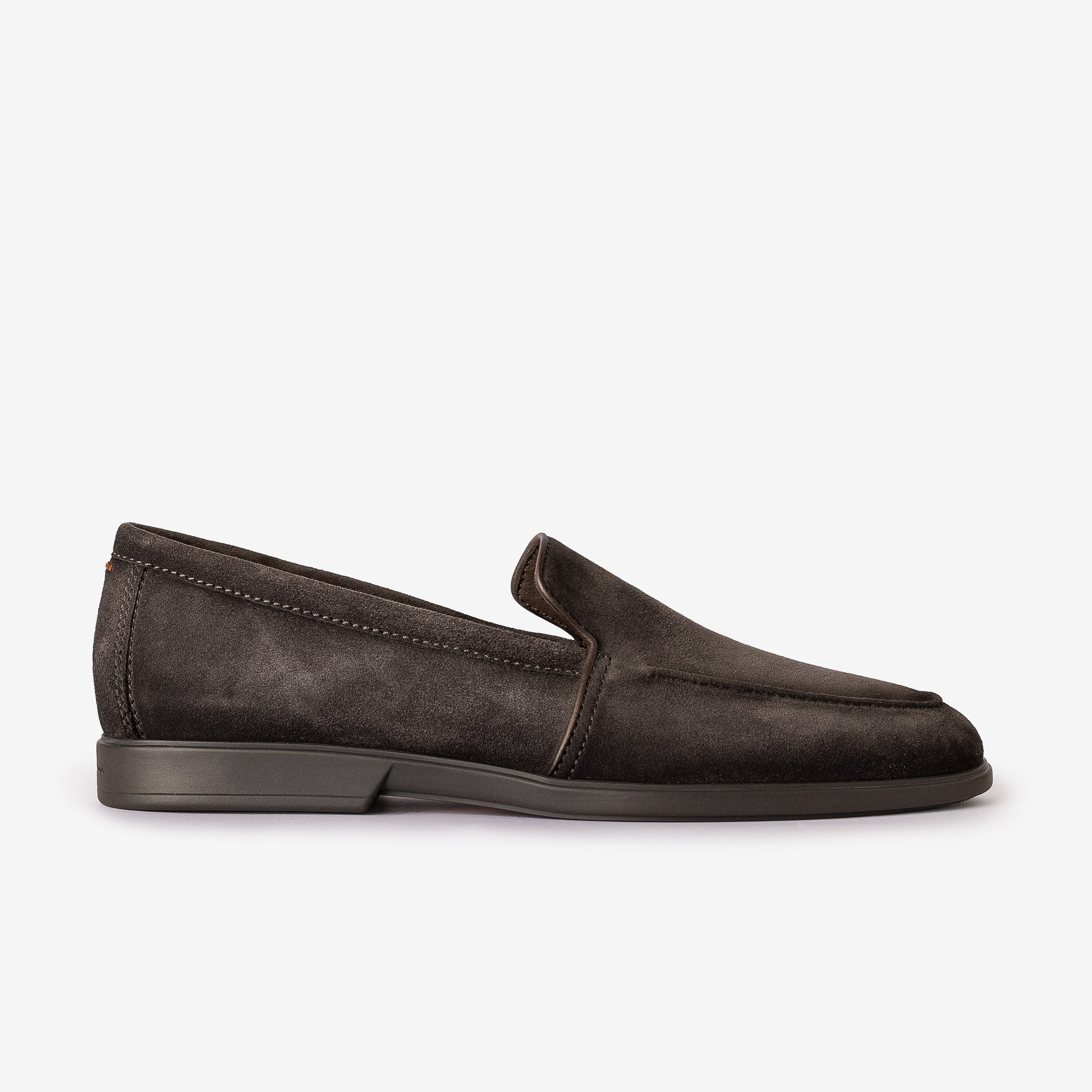 Gray Suede Loafer Tone Sole