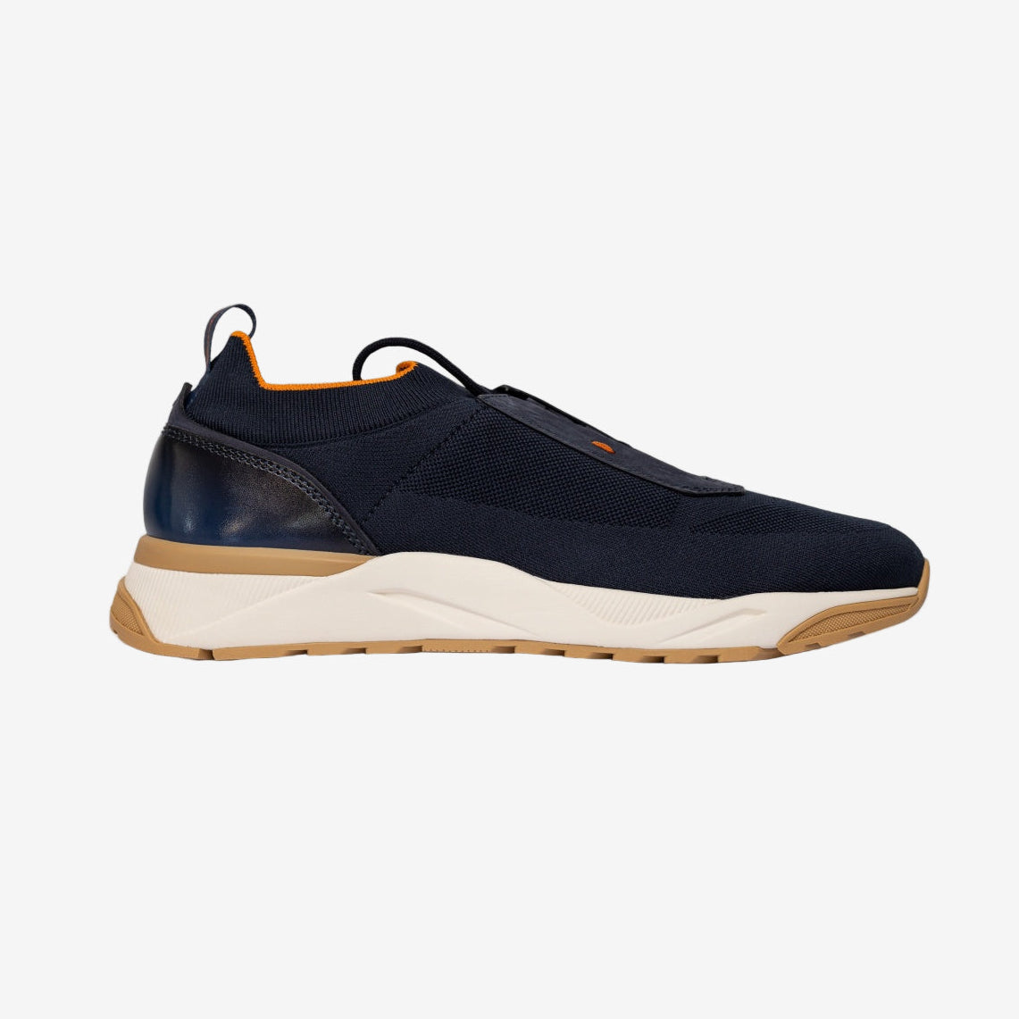 Blau Slip-On-Sneakers Gummisohle