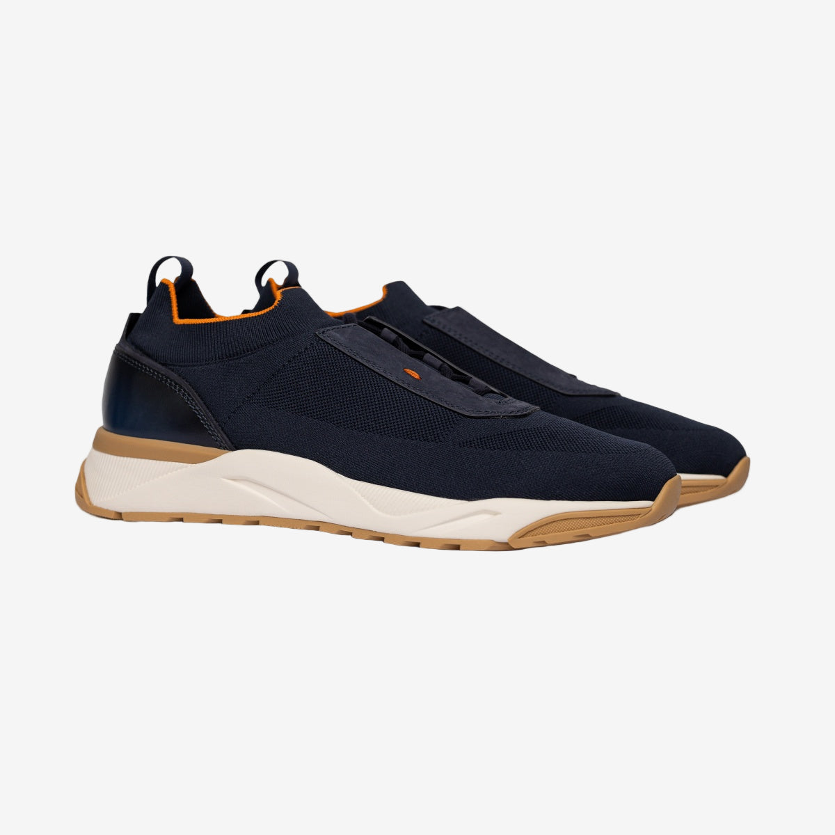 Blau Slip-On-Sneakers Gummisohle