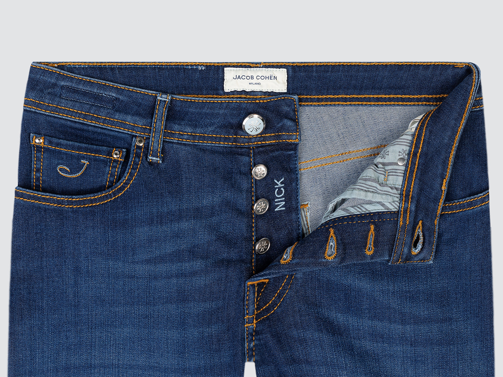 Vaqueros Nick en Denim Suave Super Stretch Azul Oscuro