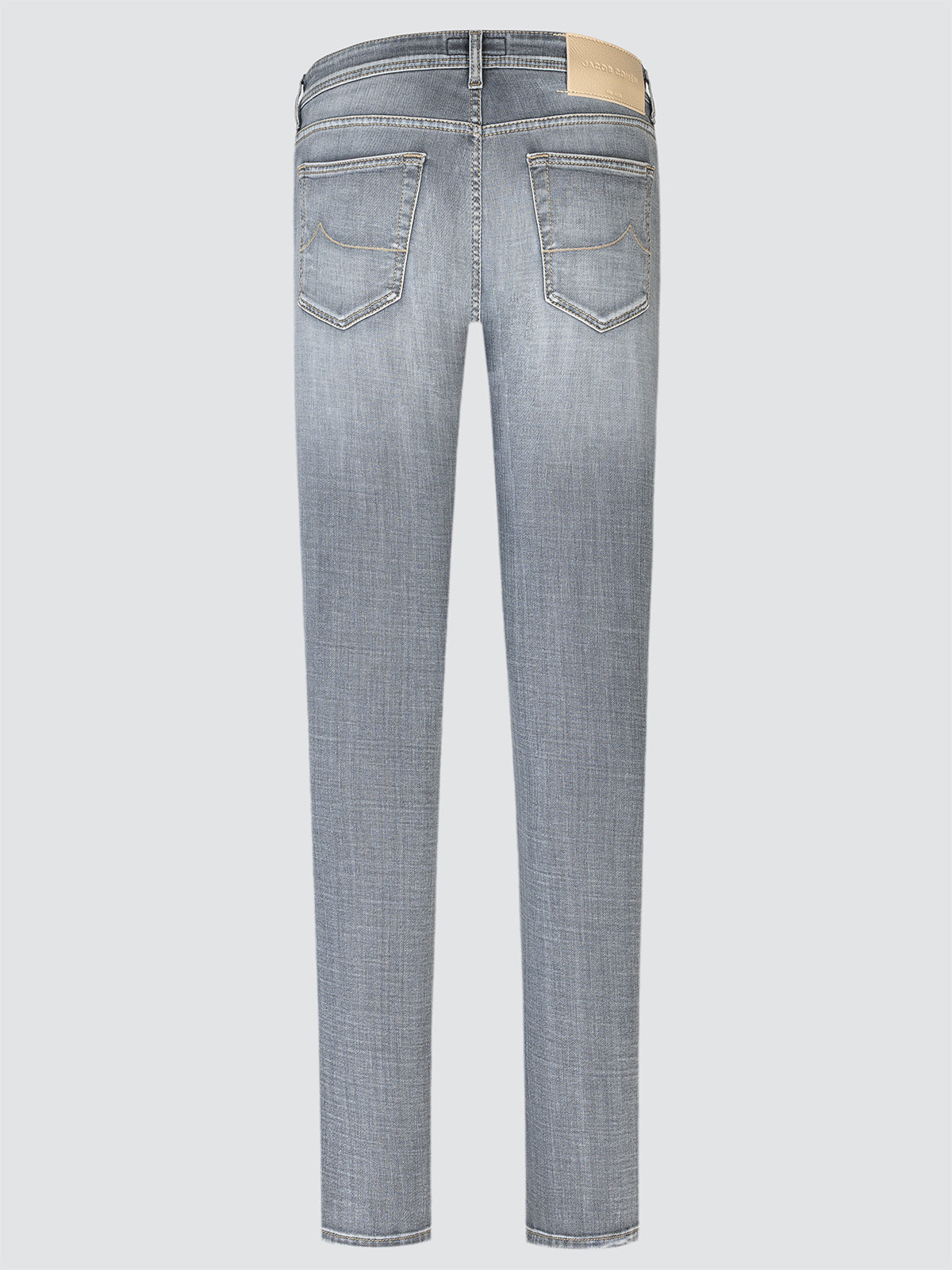 Jean Bard en Denim Super Stretch Gris Clair Délavage Vintage