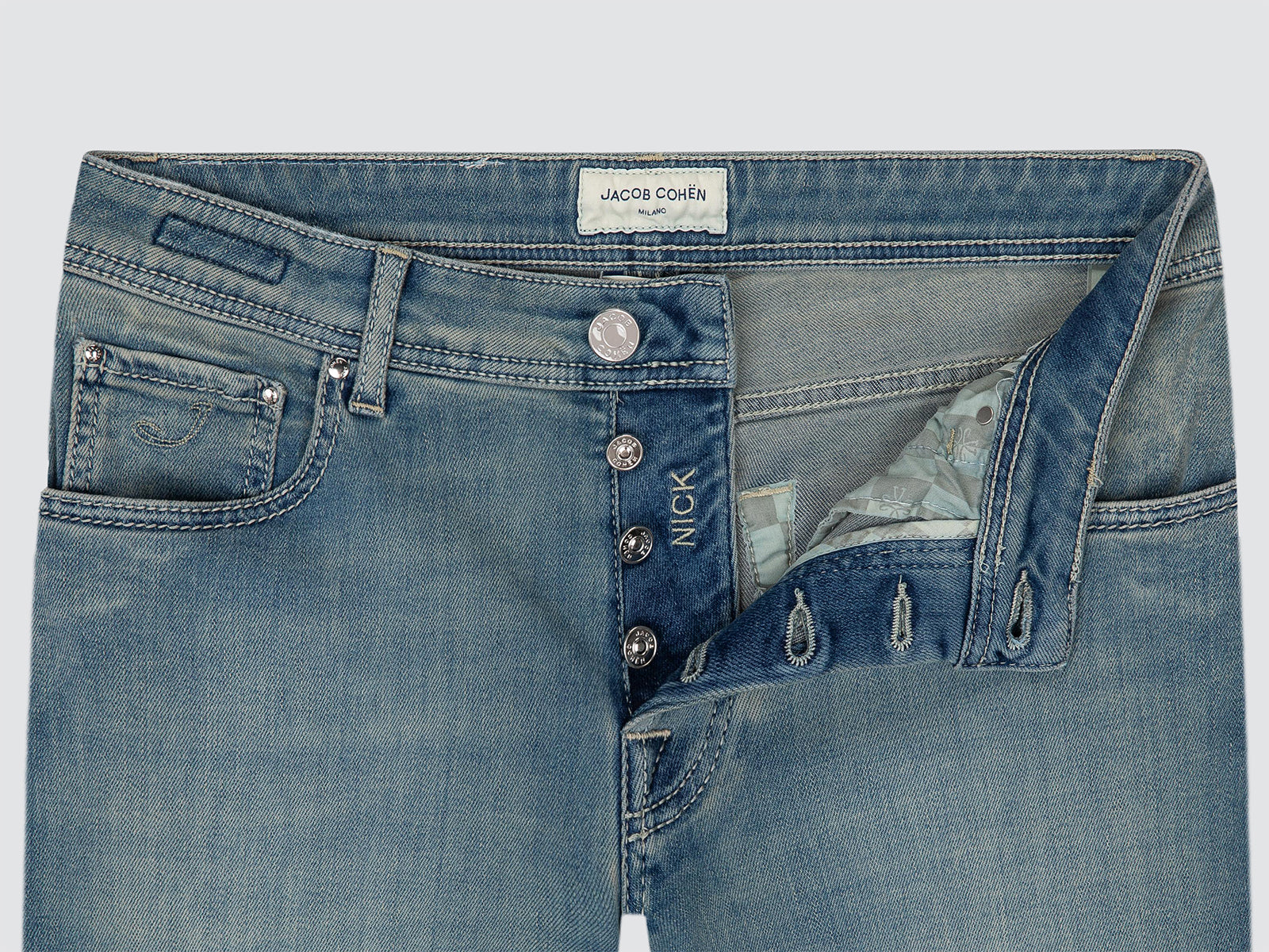 Nick Jeans in Light Blue Super Stretch Soft Denim