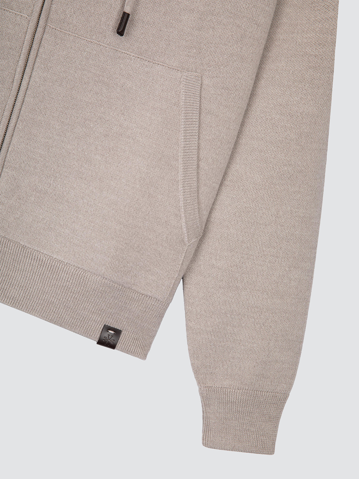 Kapuzenpullover aus Wolle und Seide