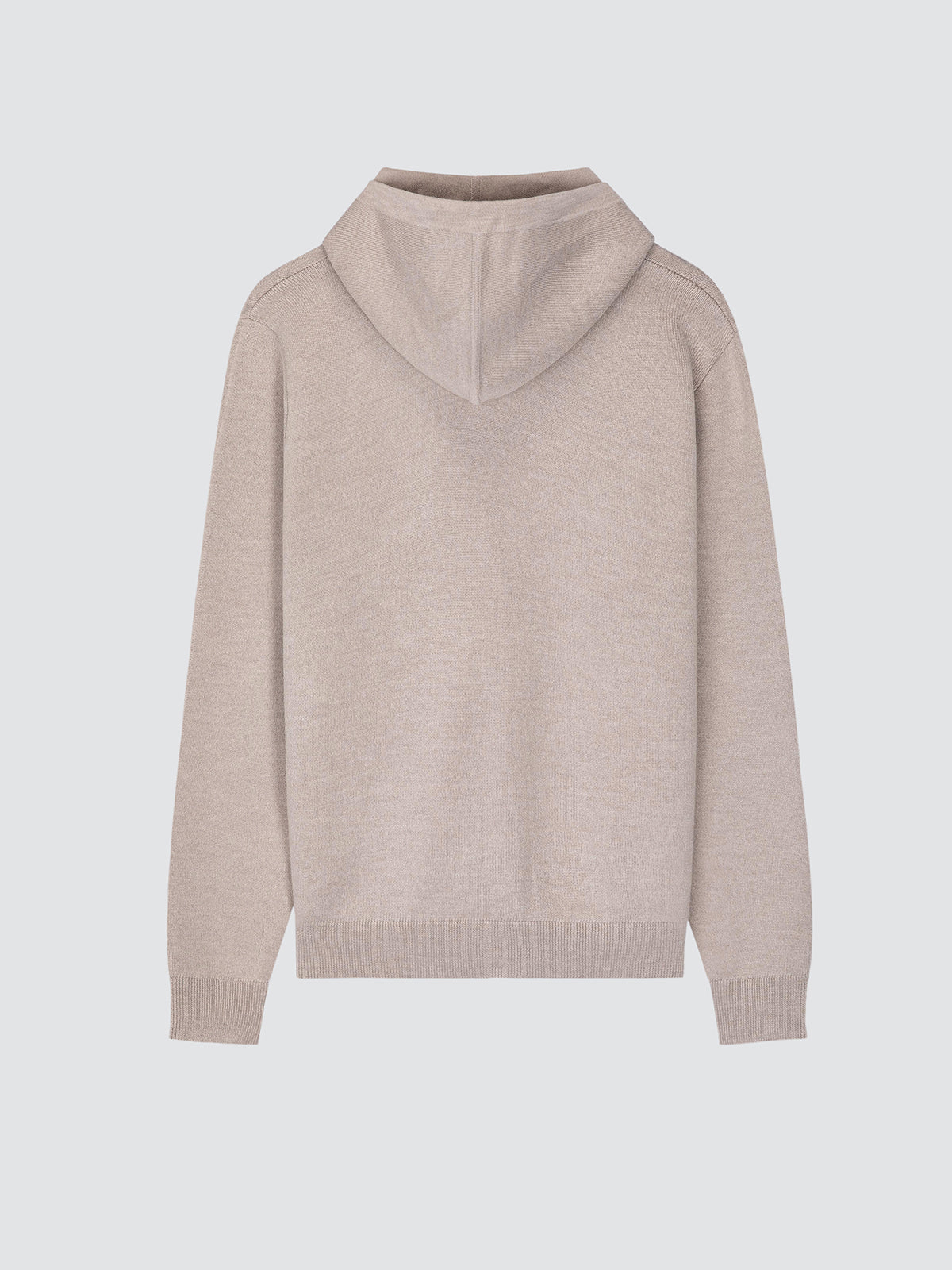 Kapuzenpullover aus Wolle und Seide