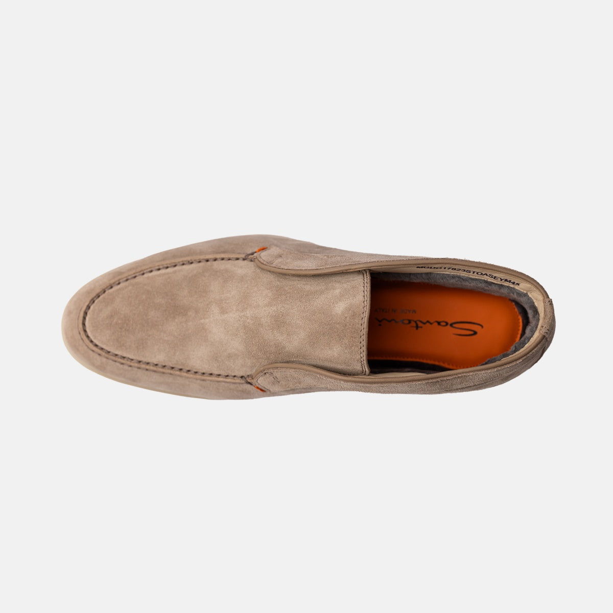 Beige Suede Rubber Sole fur lined Boots