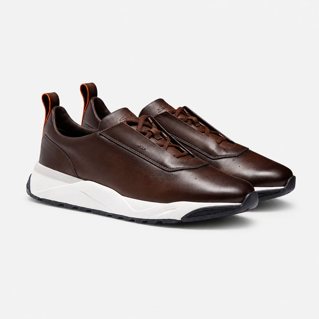 Brown Leather Innova Sneakers