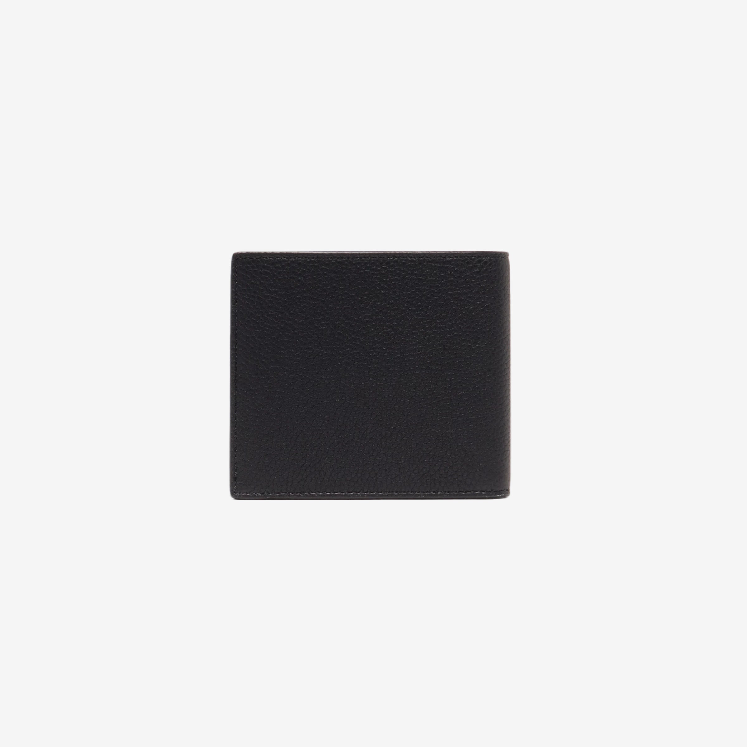 Cartera en piel abatanada negra