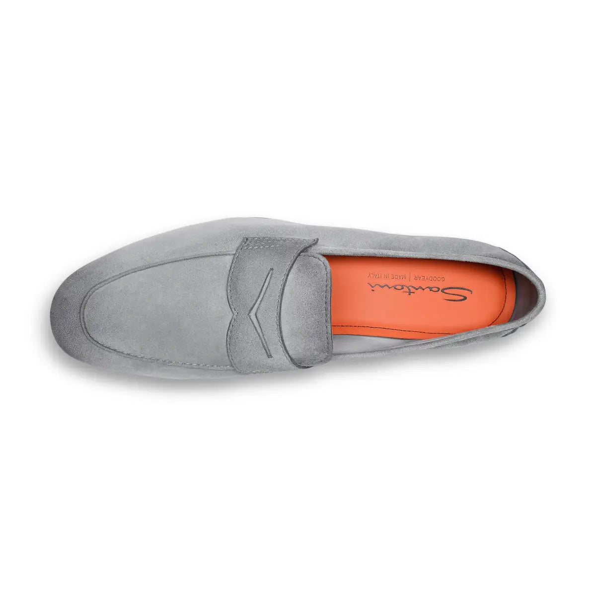 Mocassin Carlo suede bleu clair