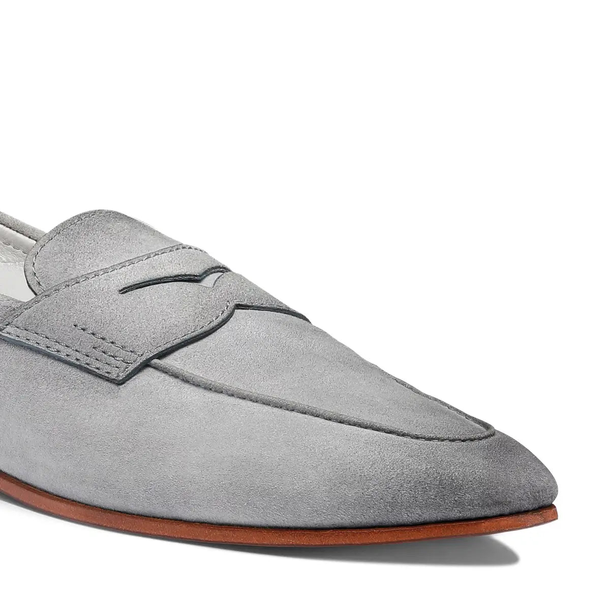 Mocassin Carlo suede bleu clair
