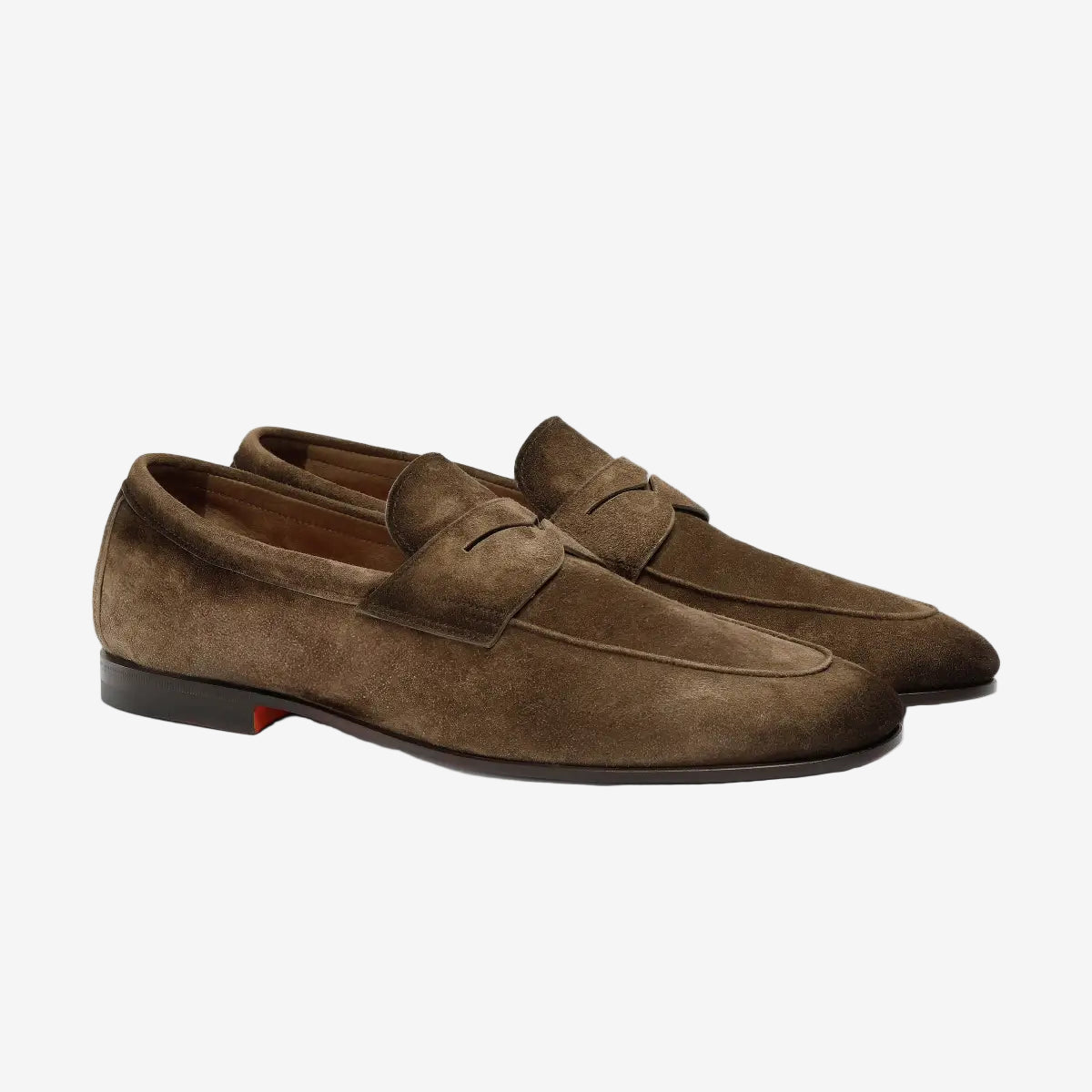 Hellbrauner Carlo-Loafer Wildleder