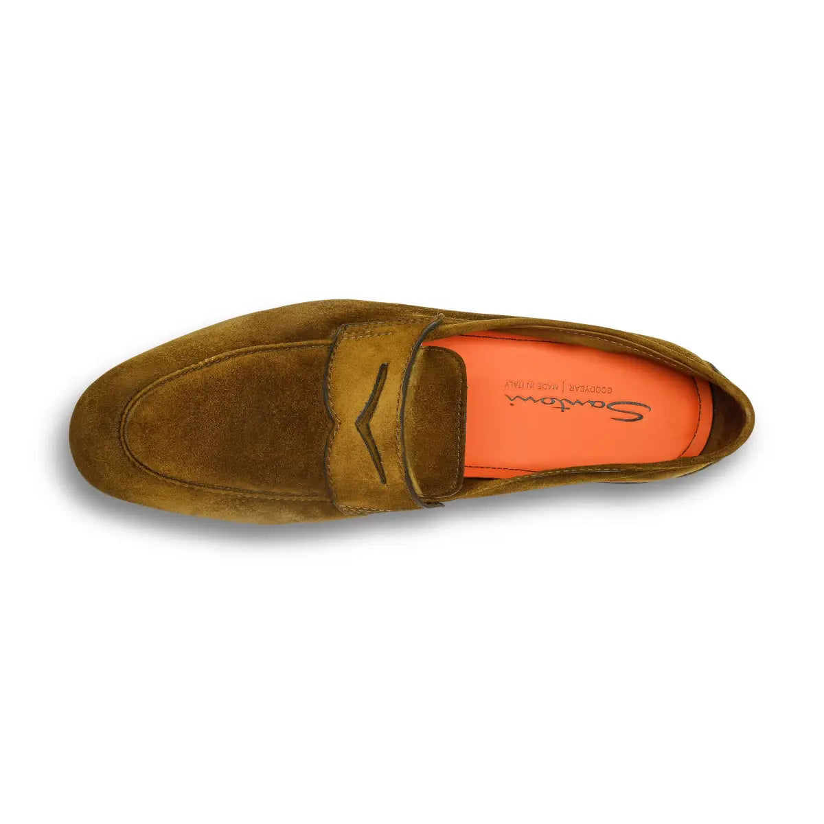 Green suede Carlo loafer