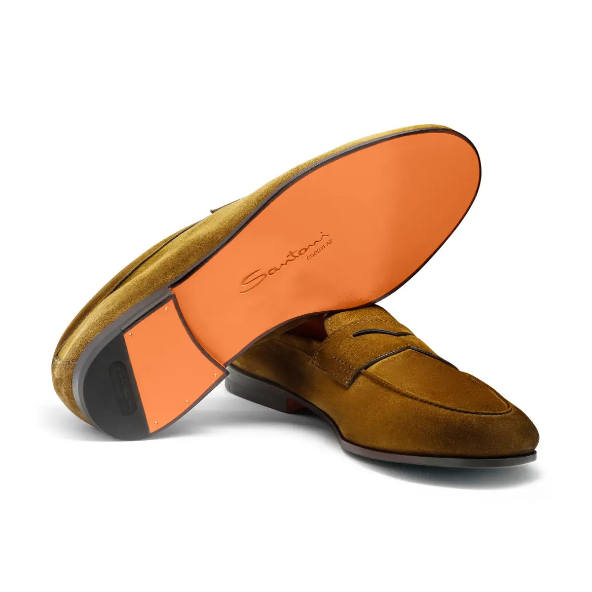 Green suede Carlo loafer