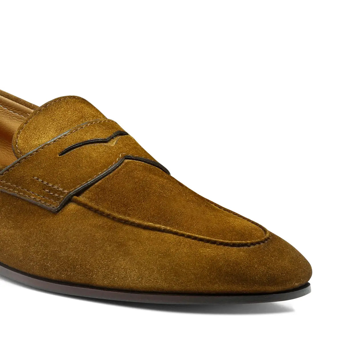 Green suede Carlo loafer