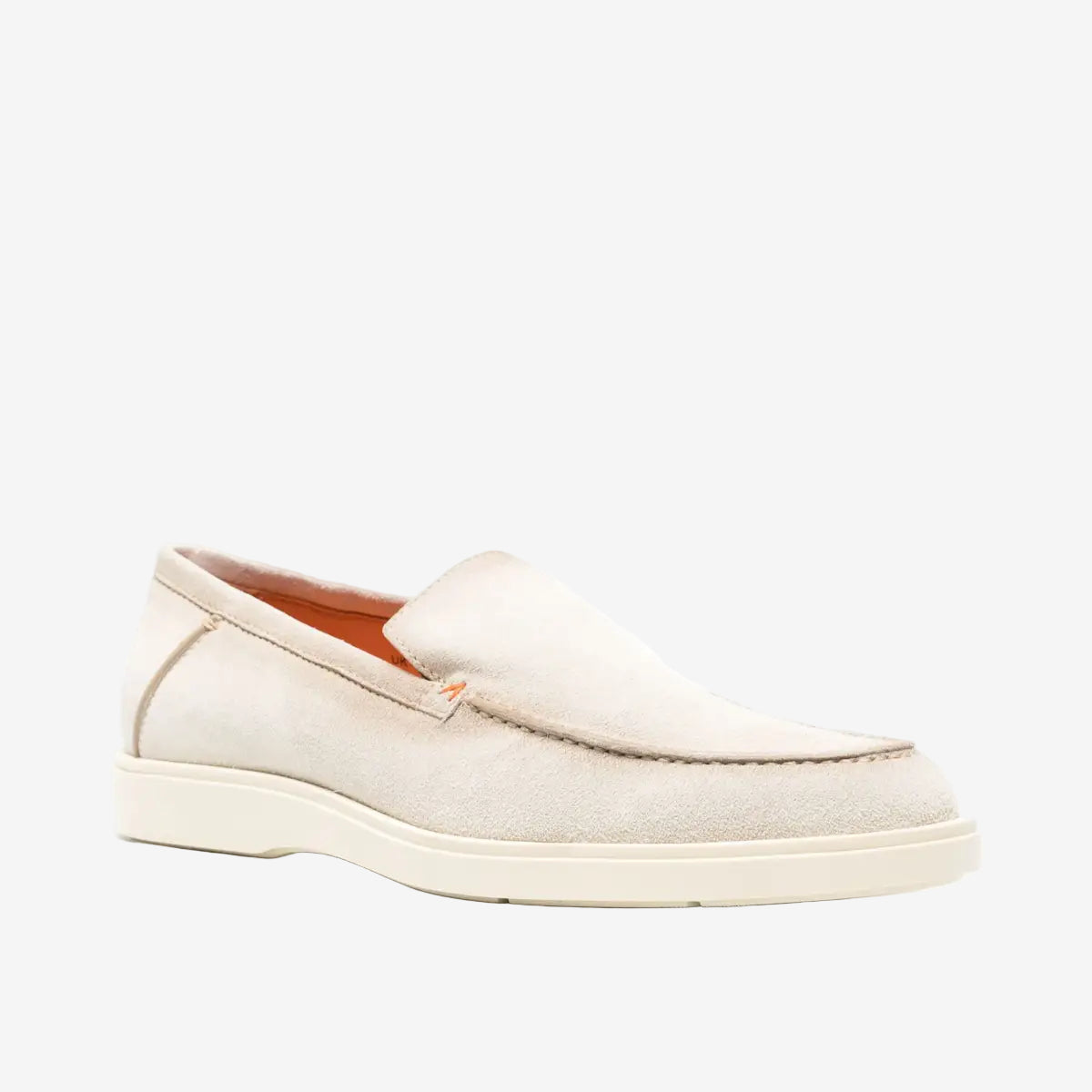 Hellbeige Wildleder-Loafer