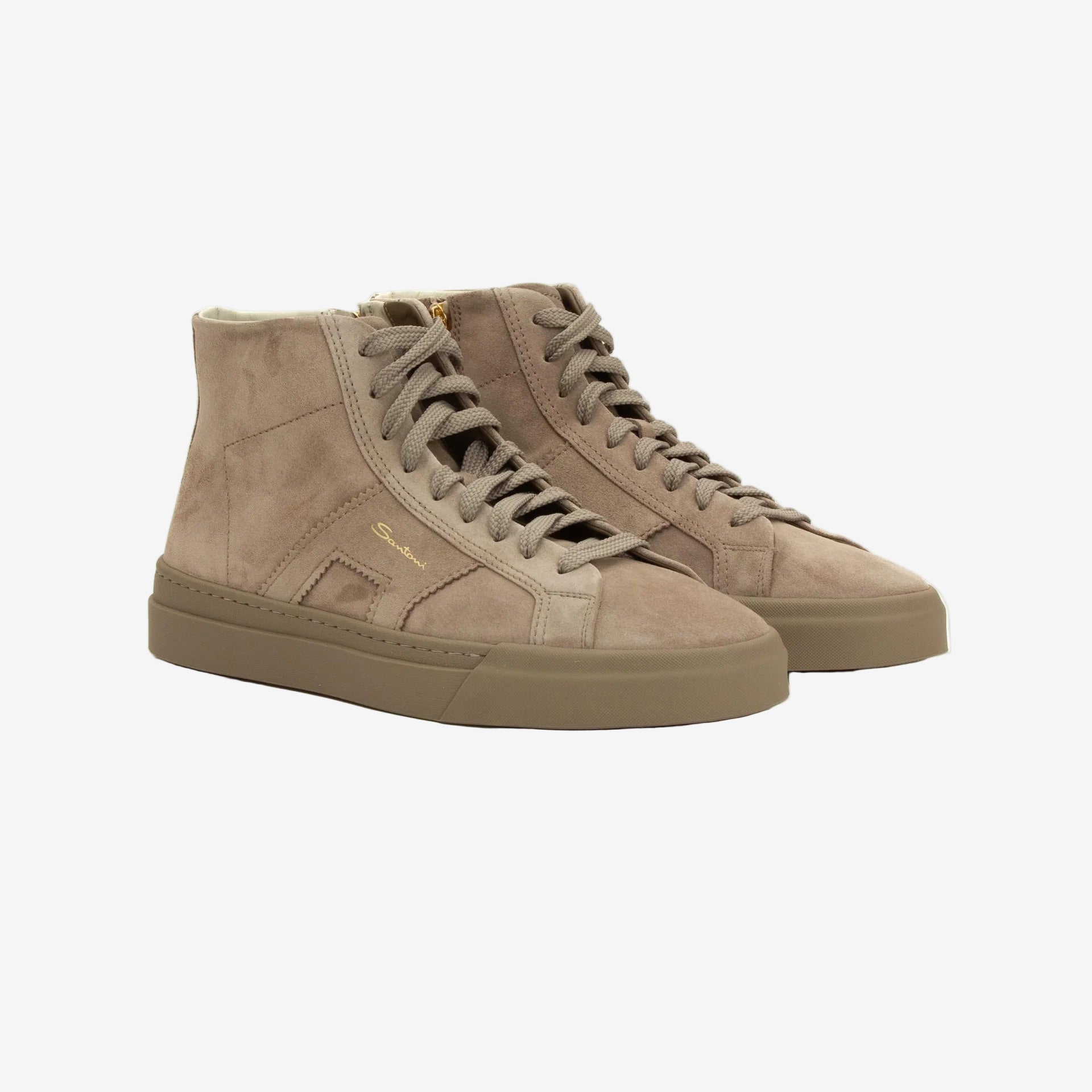 Sneakers Altas de Ante Beige