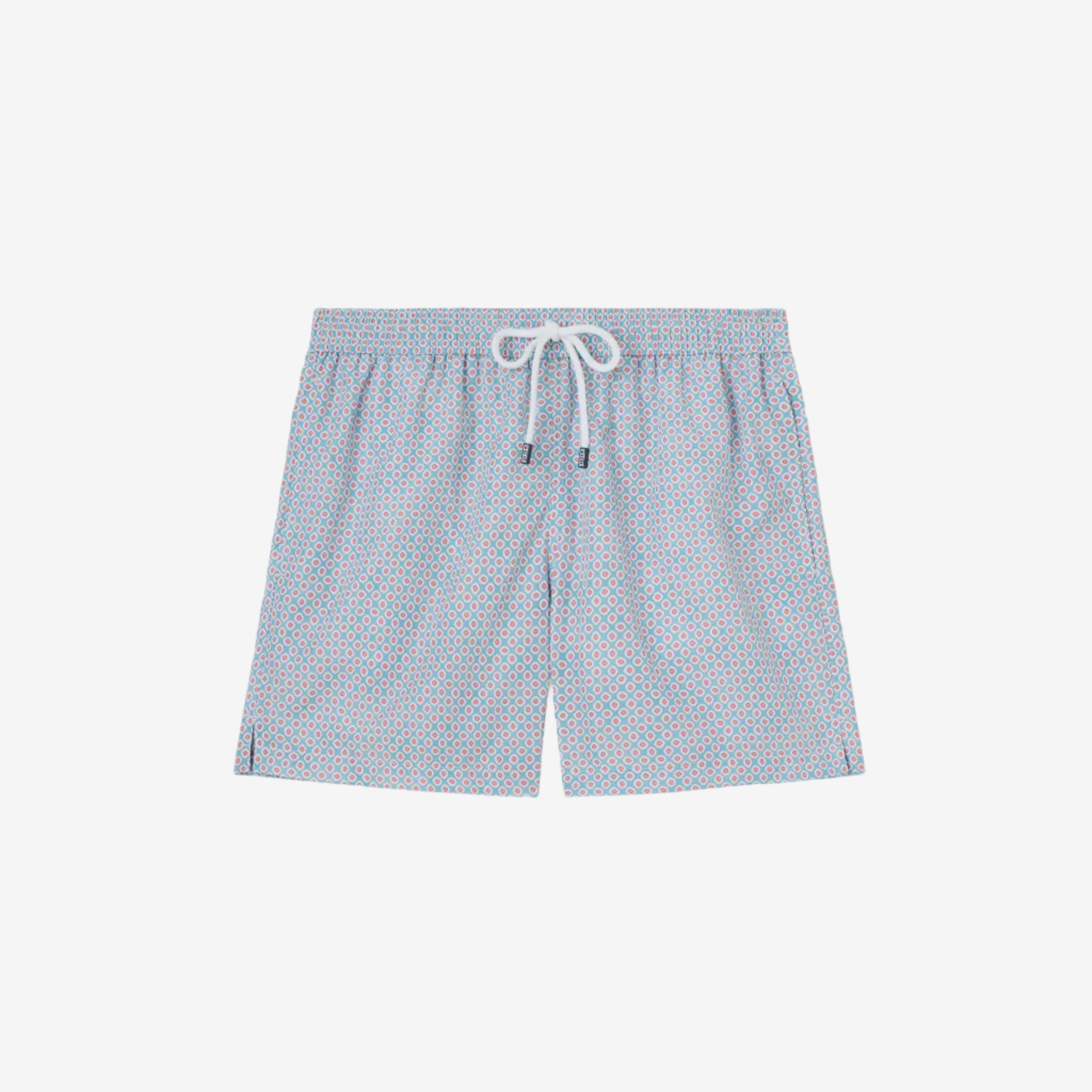 Madeira Sustainable Swim Trunk - Blue Diamond Pattern