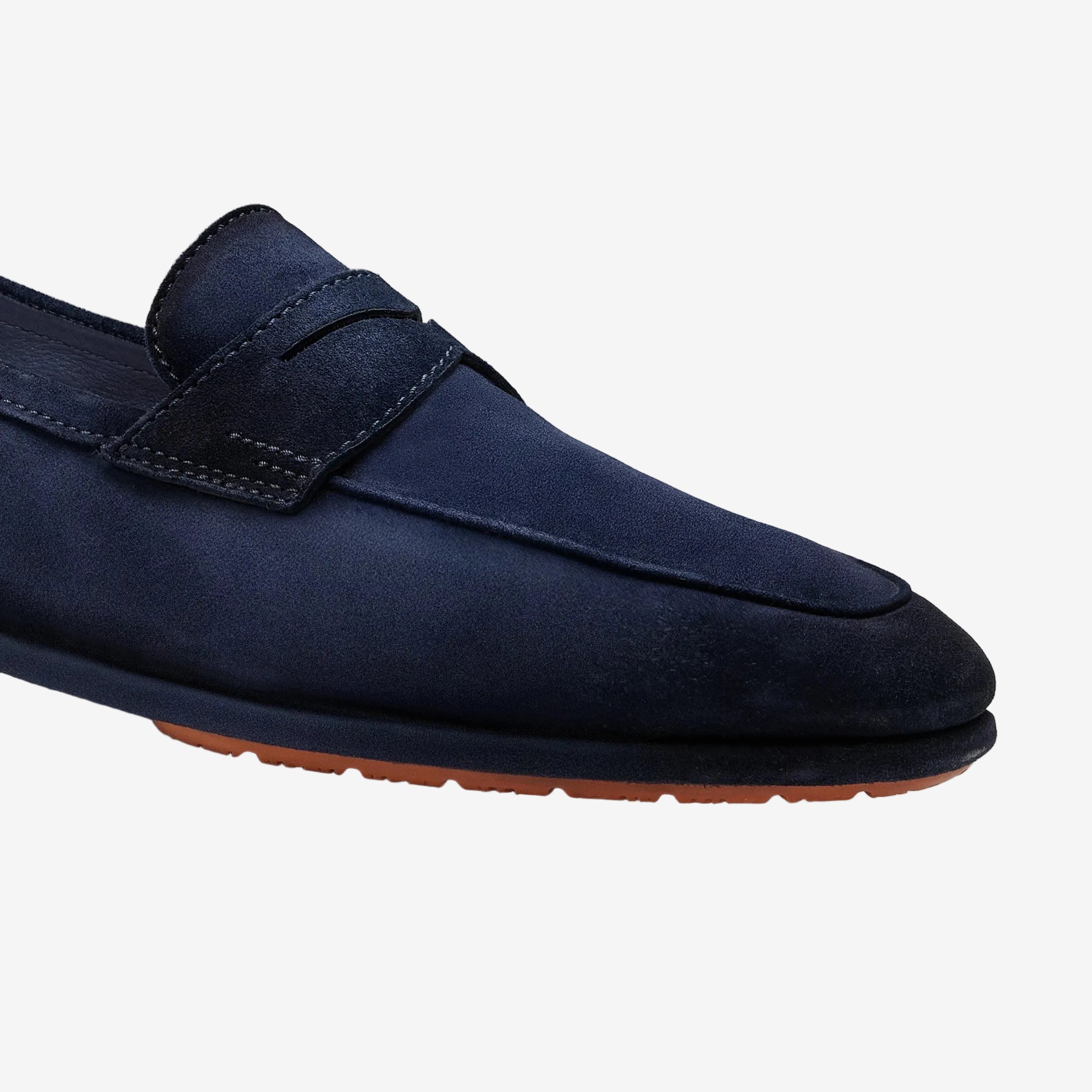 Mocasines Carlo Driver de Ante Azul Oscuro