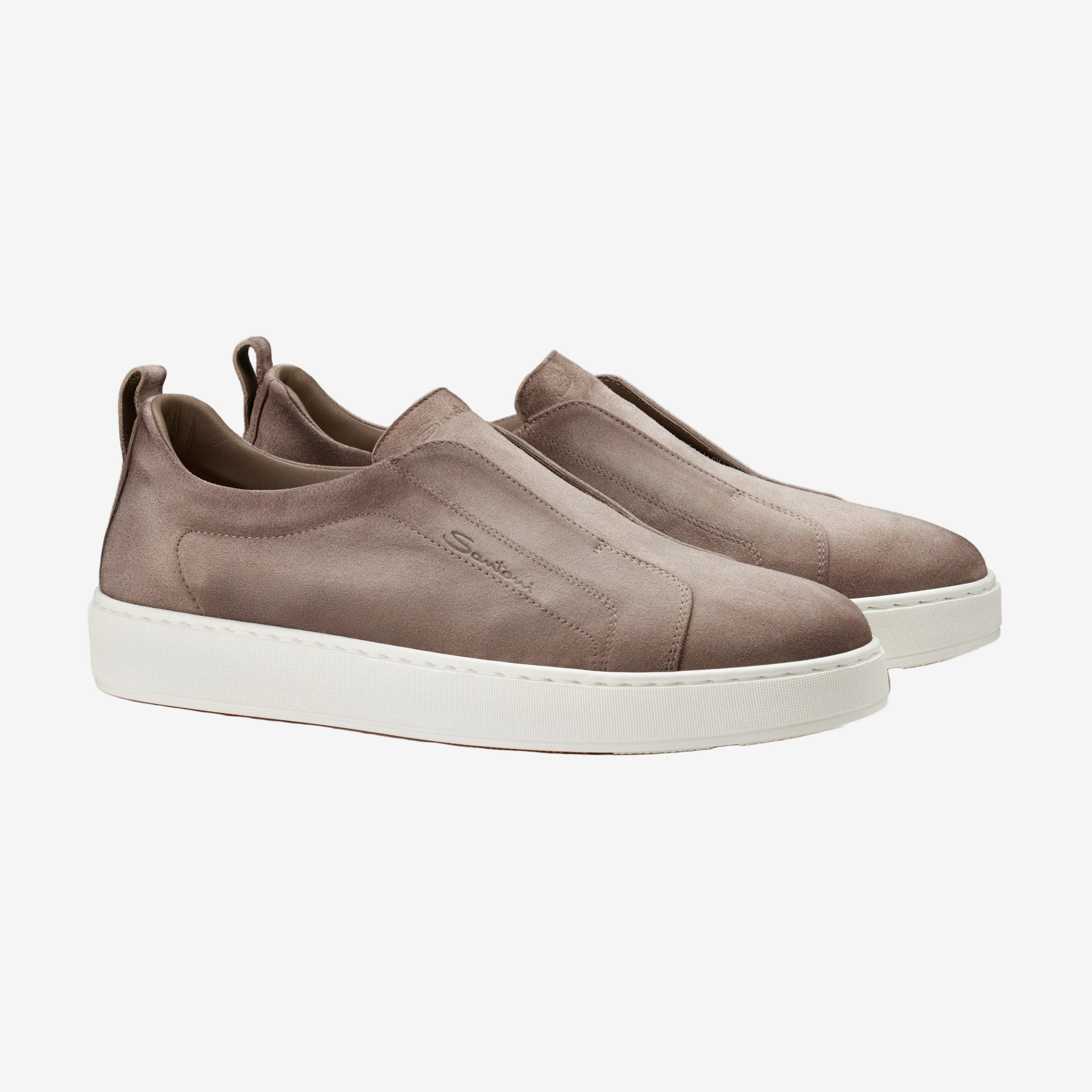 Beige Seta Wildleder Slipper-Sneaker