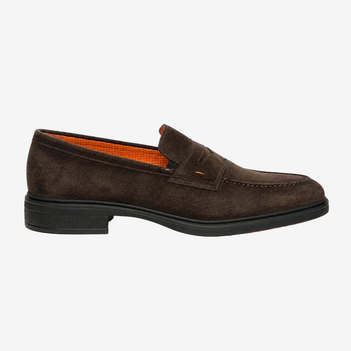 Dark Brown Suede Easy Loafer