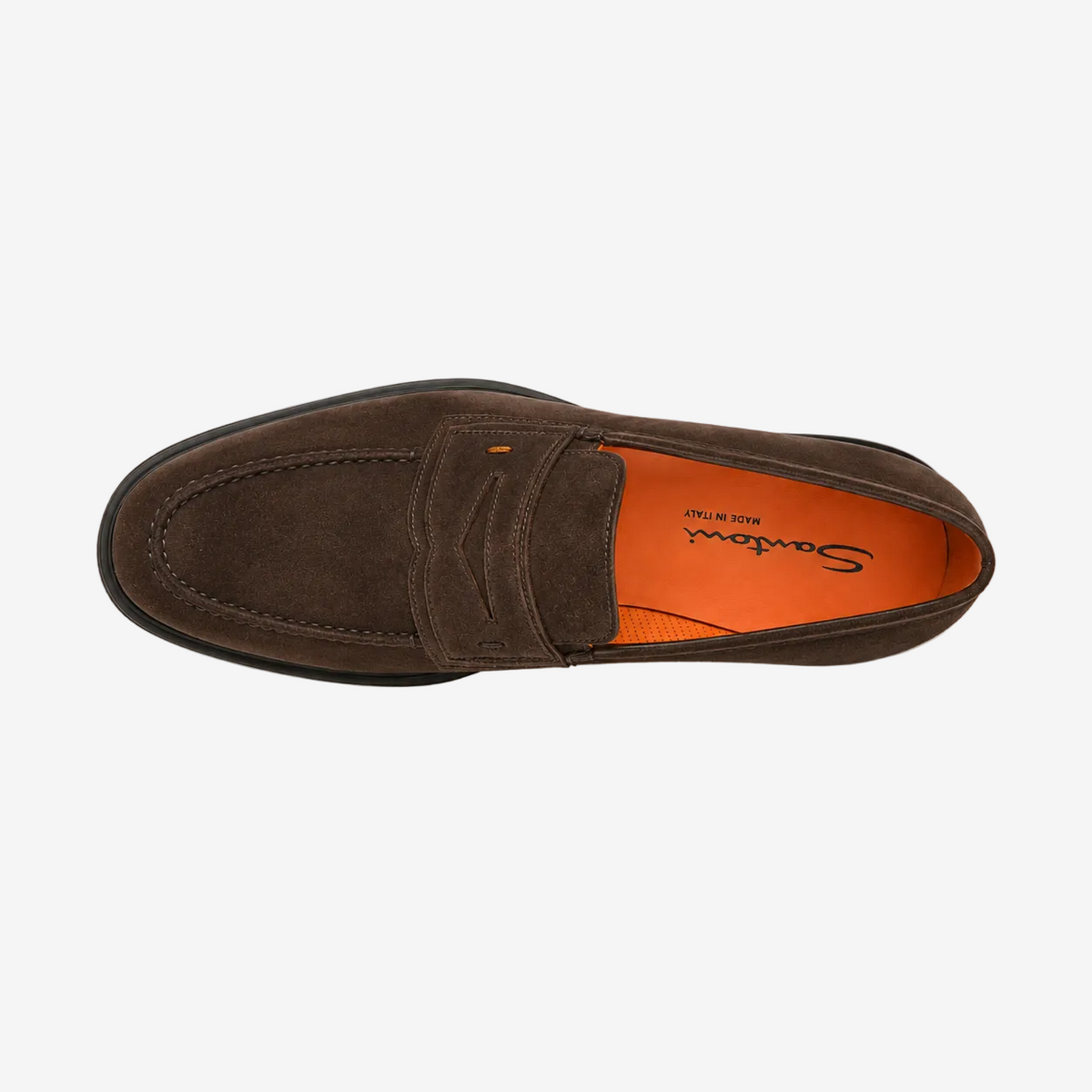 Dark Brown Suede Easy Loafer