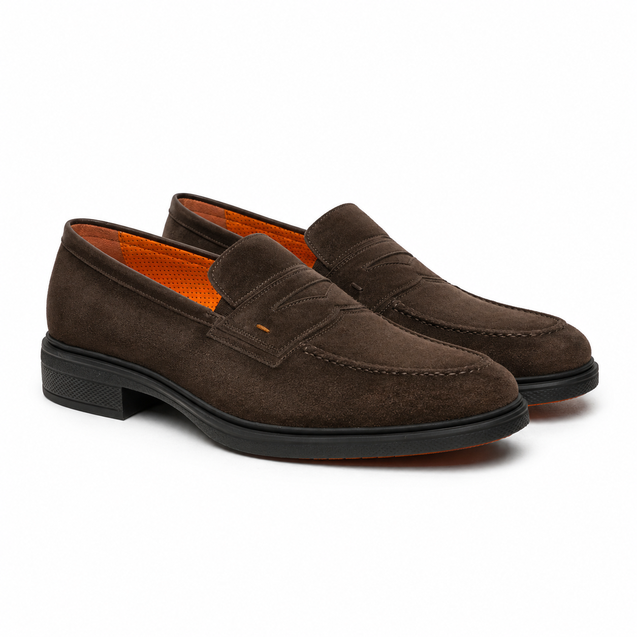 Dark Brown Suede Easy Loafer