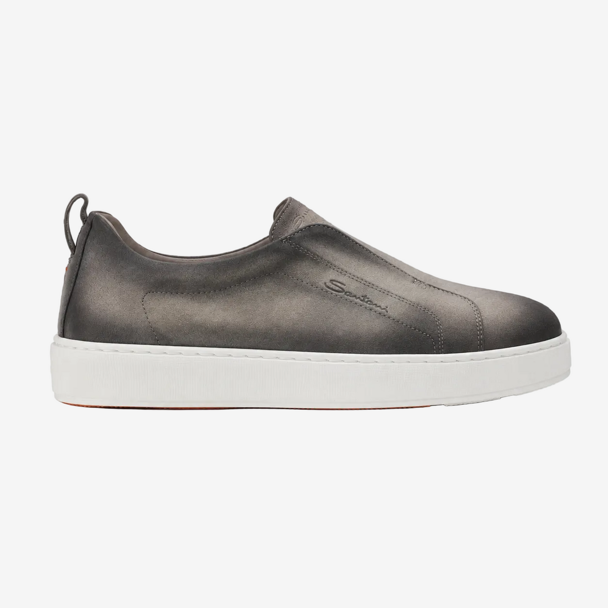 Light Grey Seta Suede Slip-on Sneakers