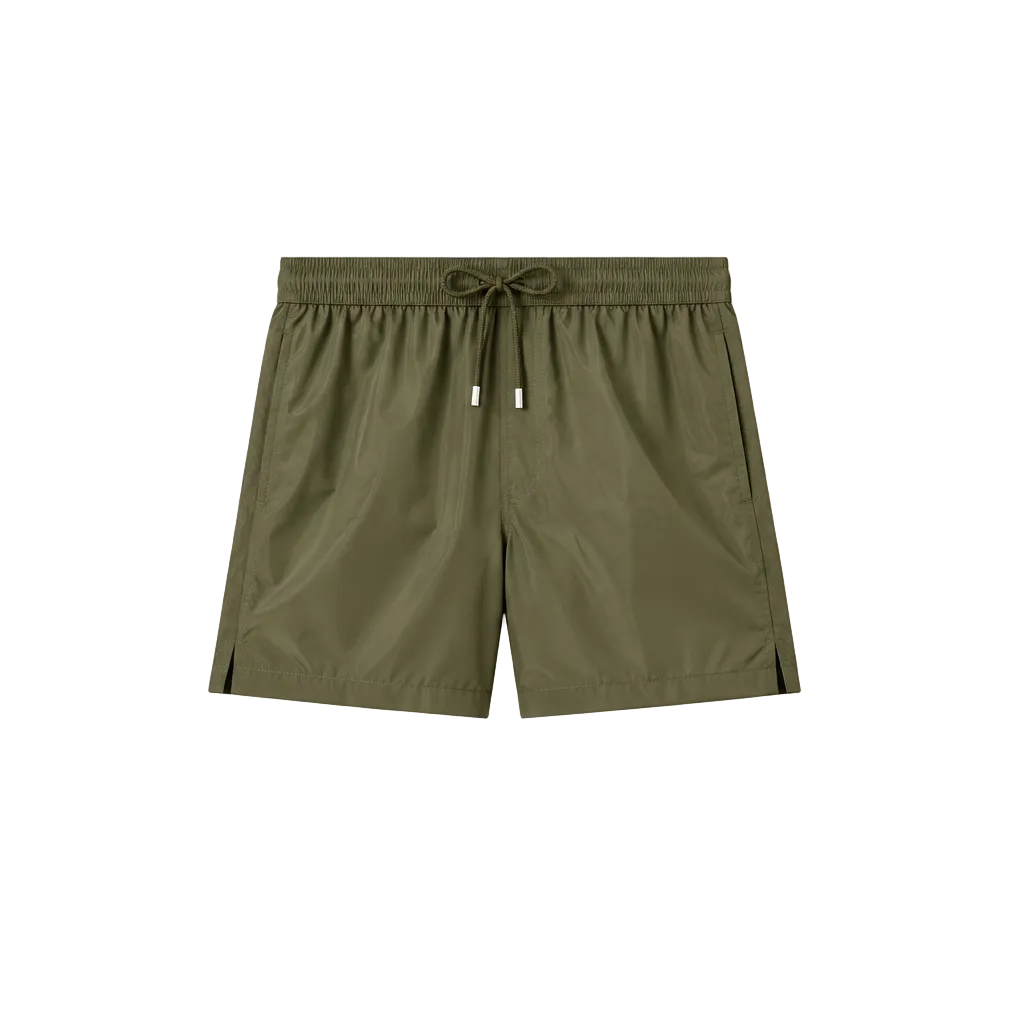 Madeira Green Khaki Swim Trunks