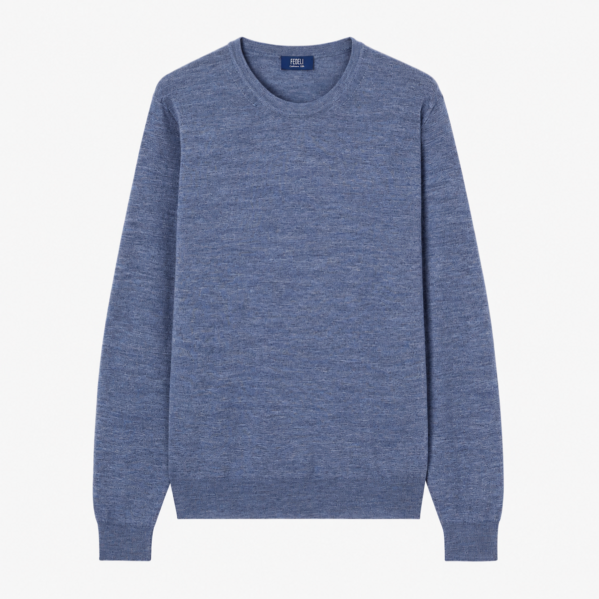 Light Blue Argentina Cashmere Silk Crewneck