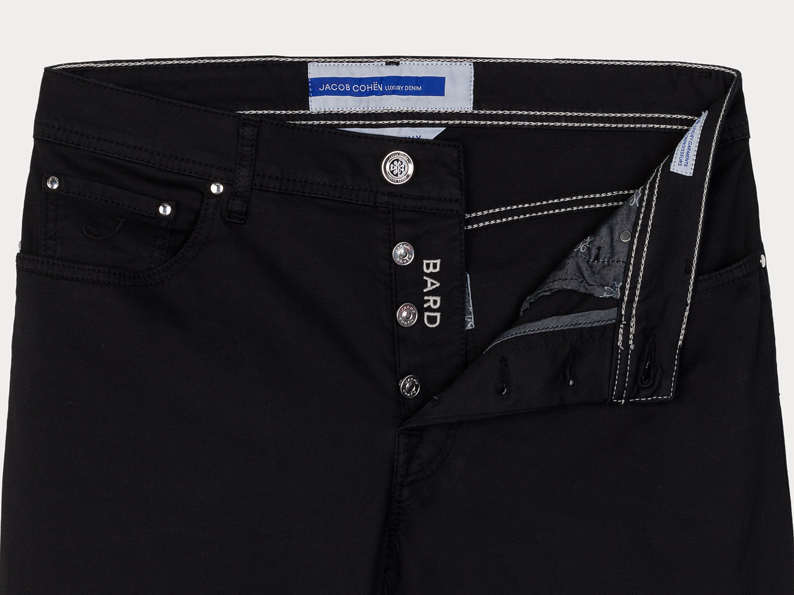 Vaqueros Bard de Denim Super Stretch Negro Jacob Cohën