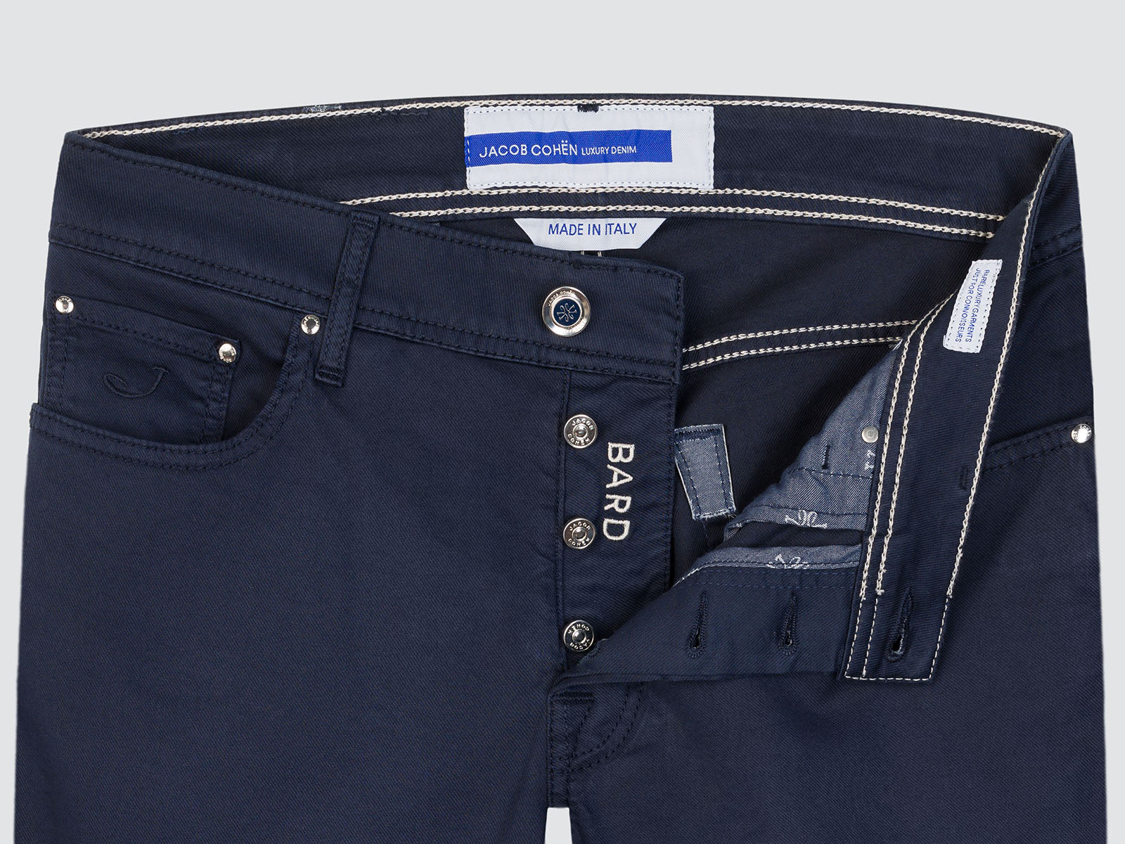 Bard Pants in Cotton Lyocell Navy Blue