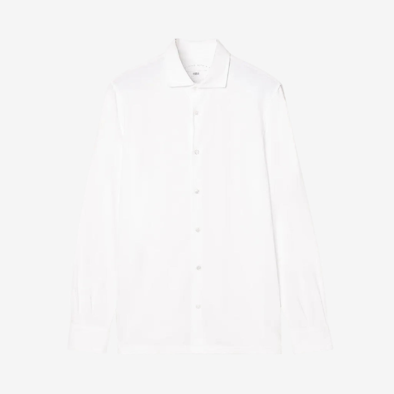 White Giza Organic Cotton Long Sleeve Shirt