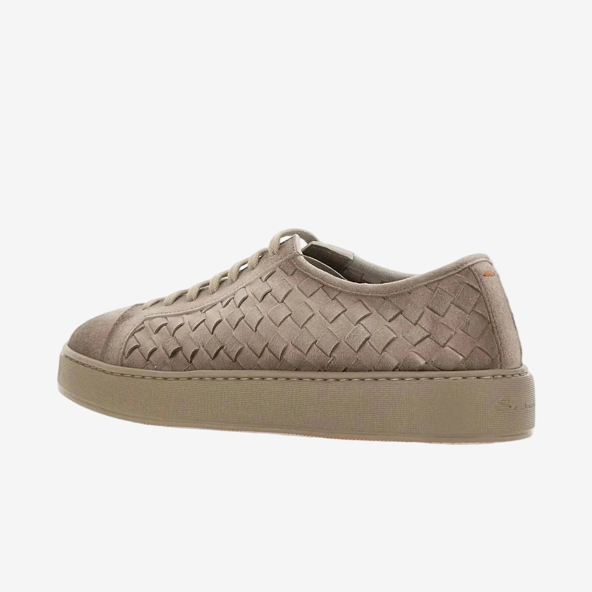 Sneakers Tressés Suede Beige