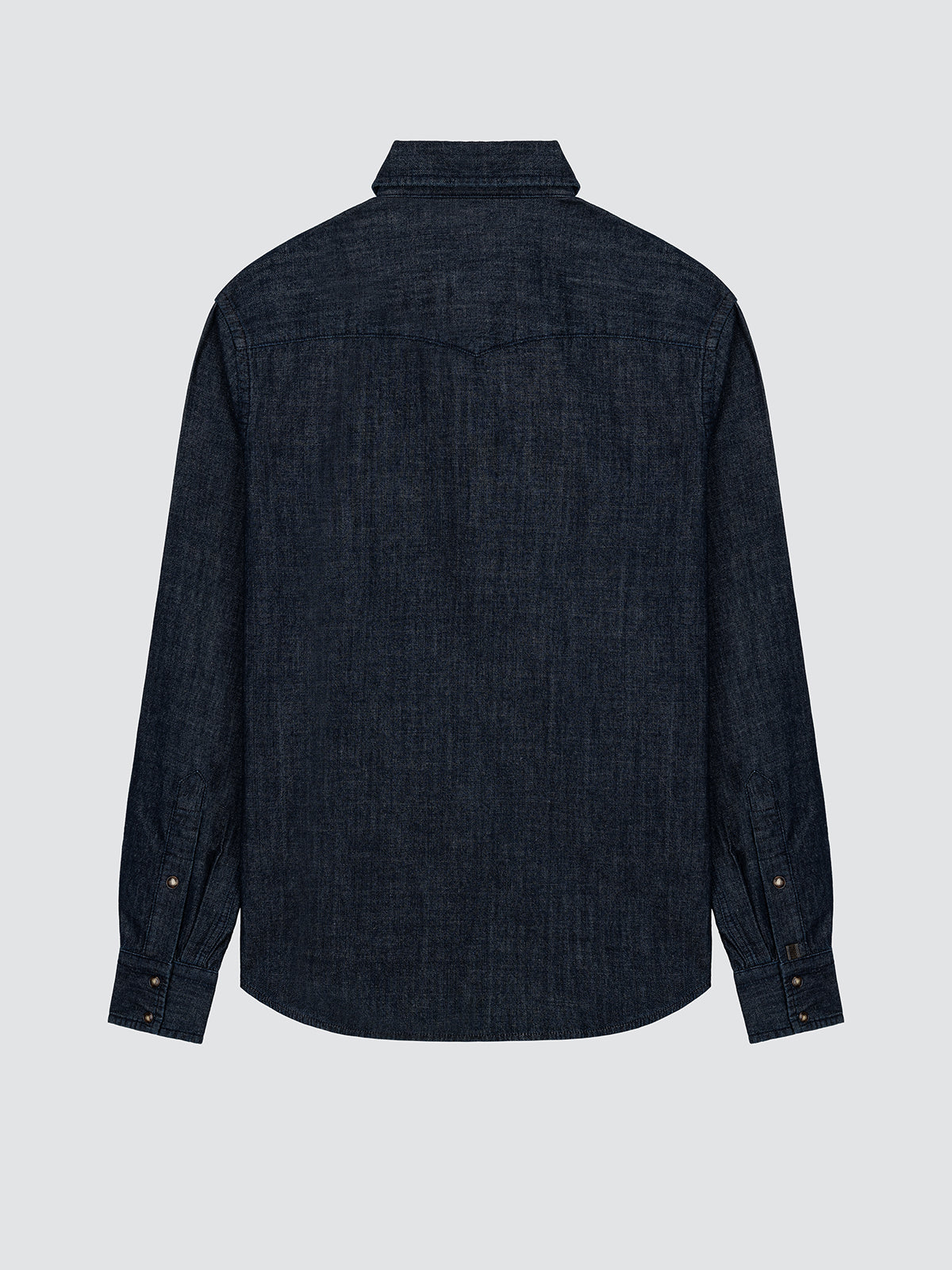 Dark Blue Lightweight Denim Western Shirt