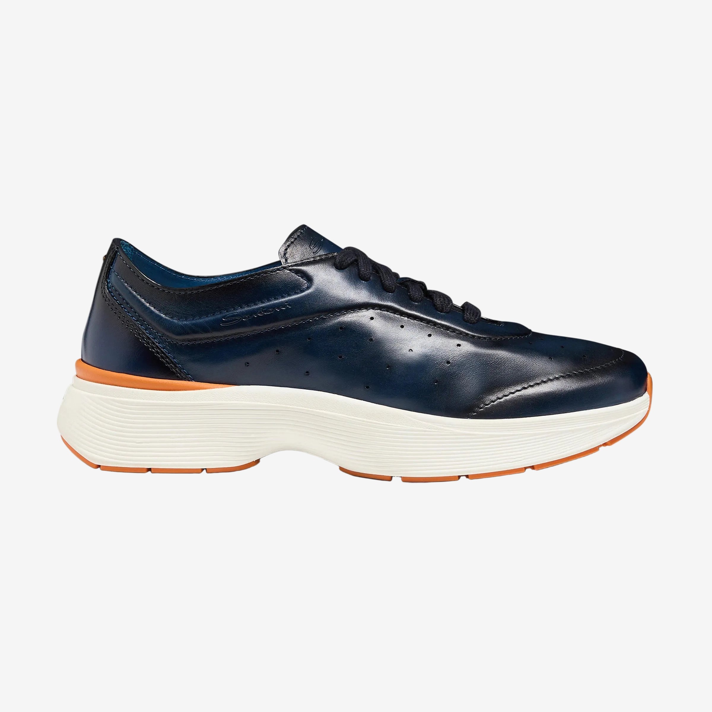 Blue Leather Easy Bounce Sneaker