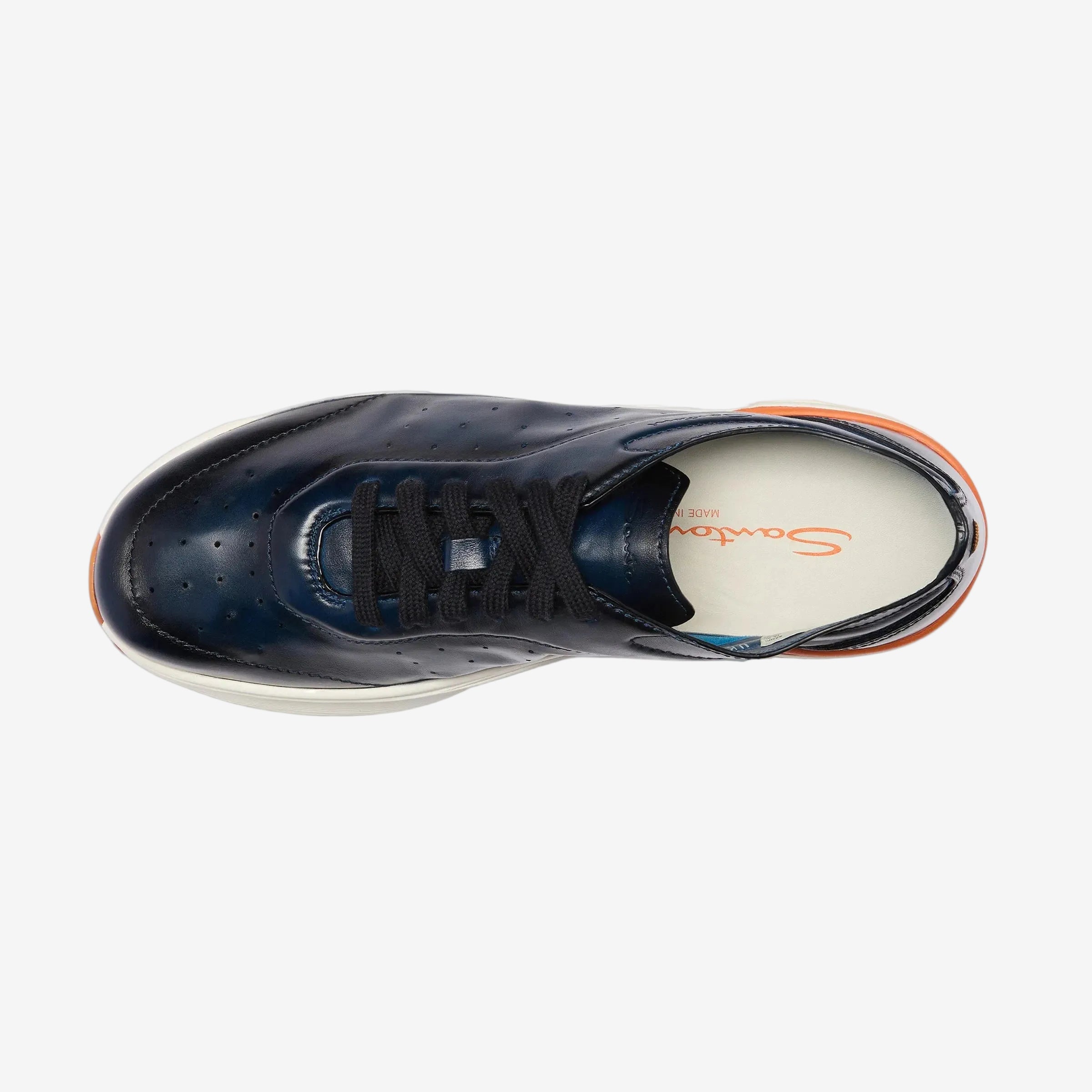 Sneaker Easy Bounce Blauem Leder