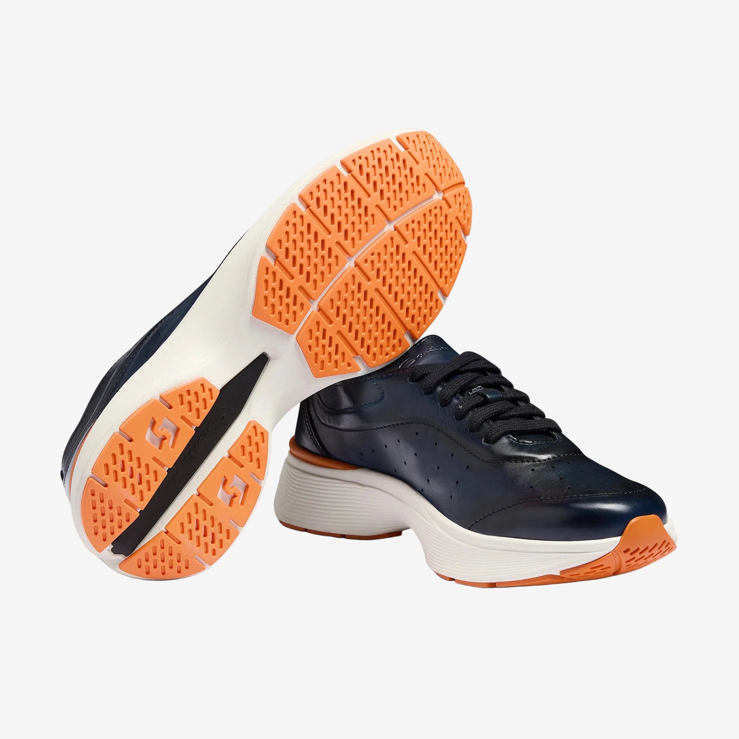 Sneaker Easy Bounce Blauem Leder