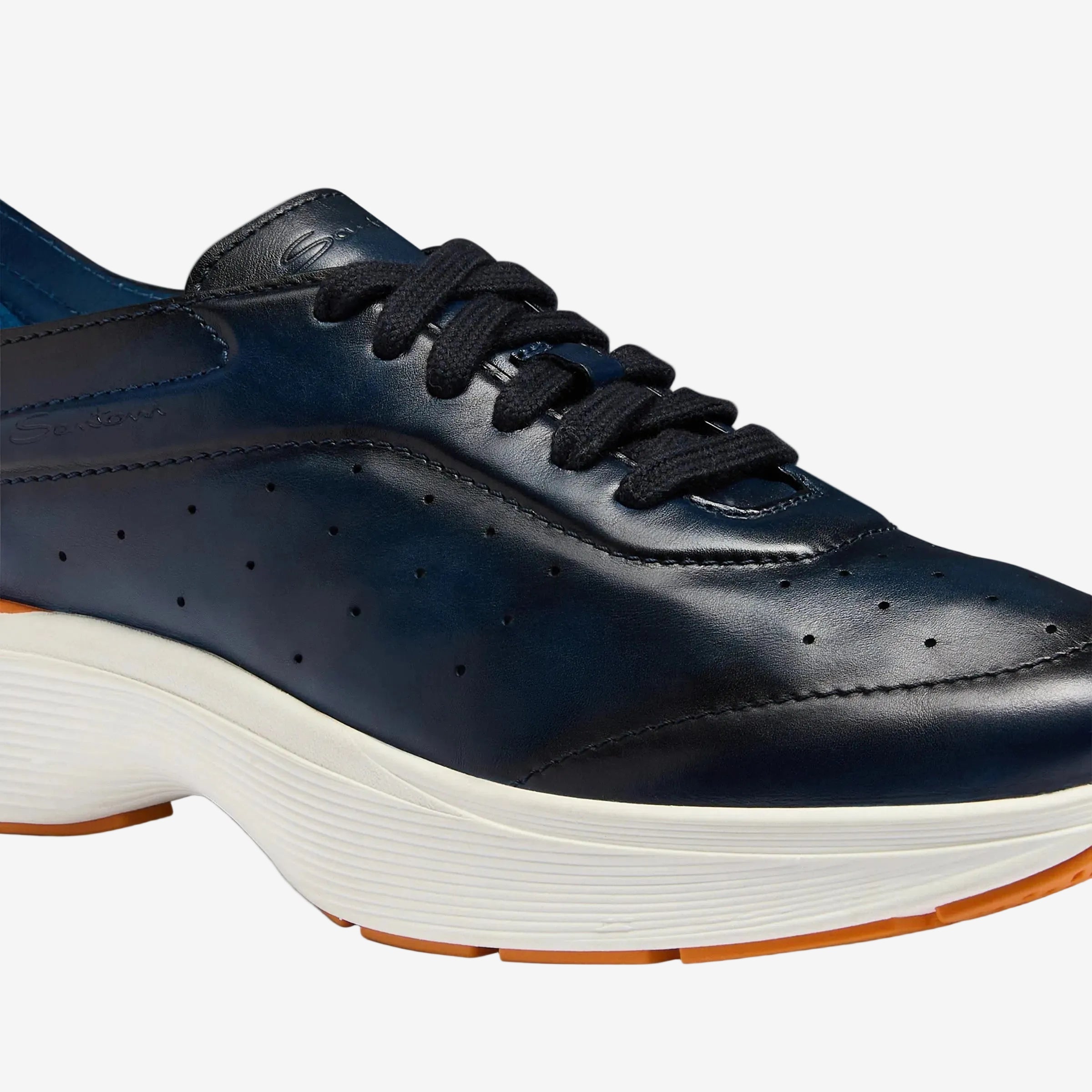 Sneaker Easy Bounce Blauem Leder