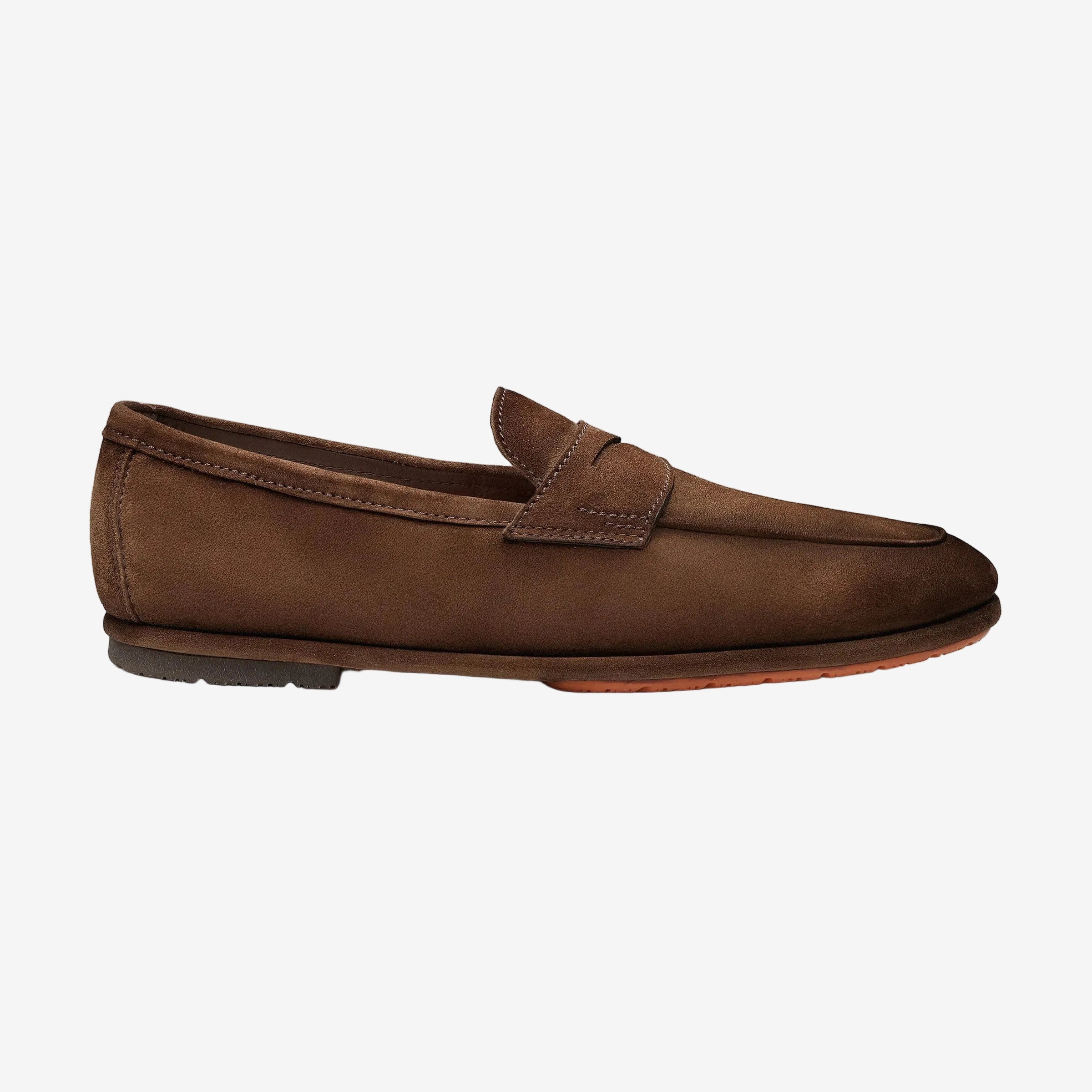 Brown Suede Carlo Driver Penny Loafer