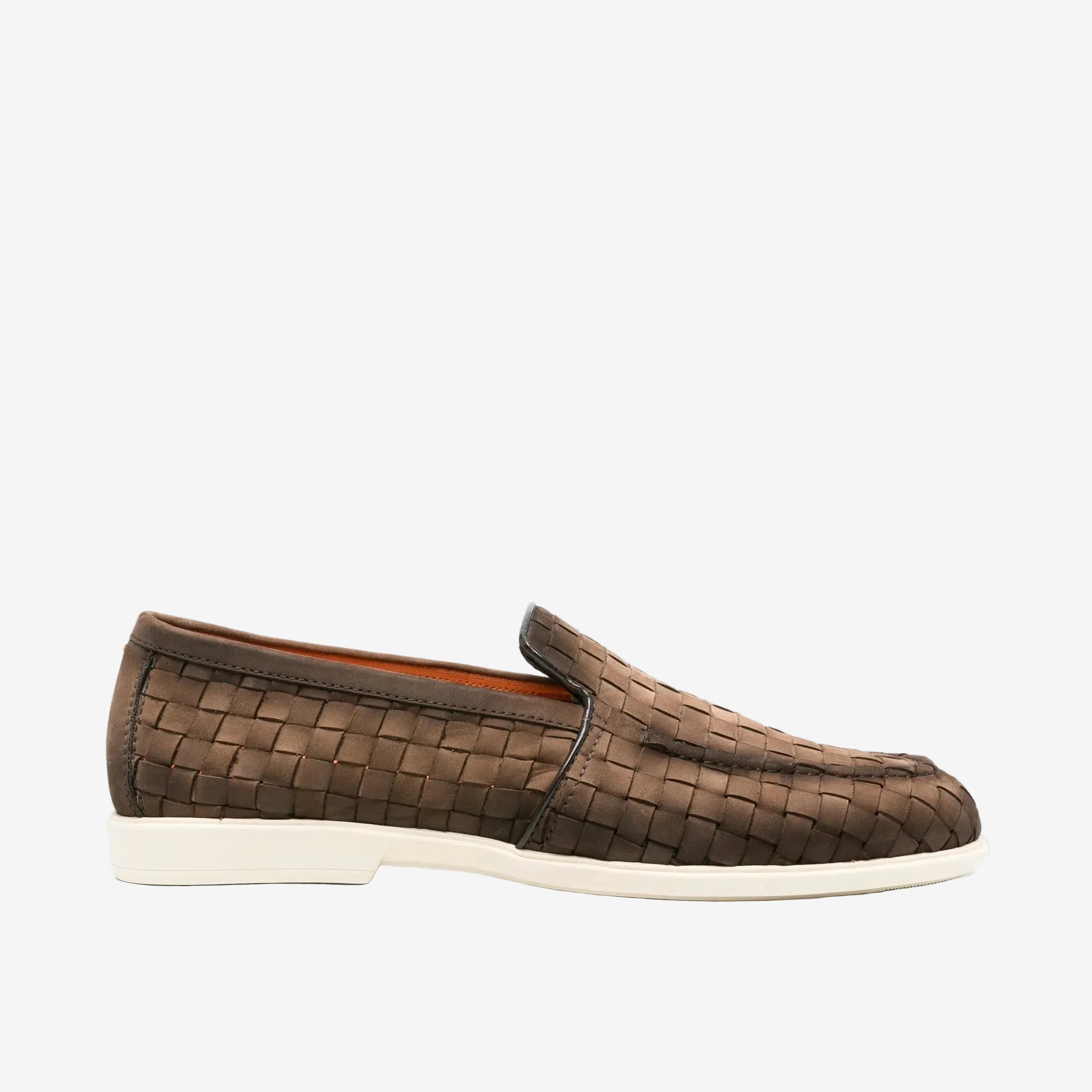Brown Woven Suede Malibu Loafer
