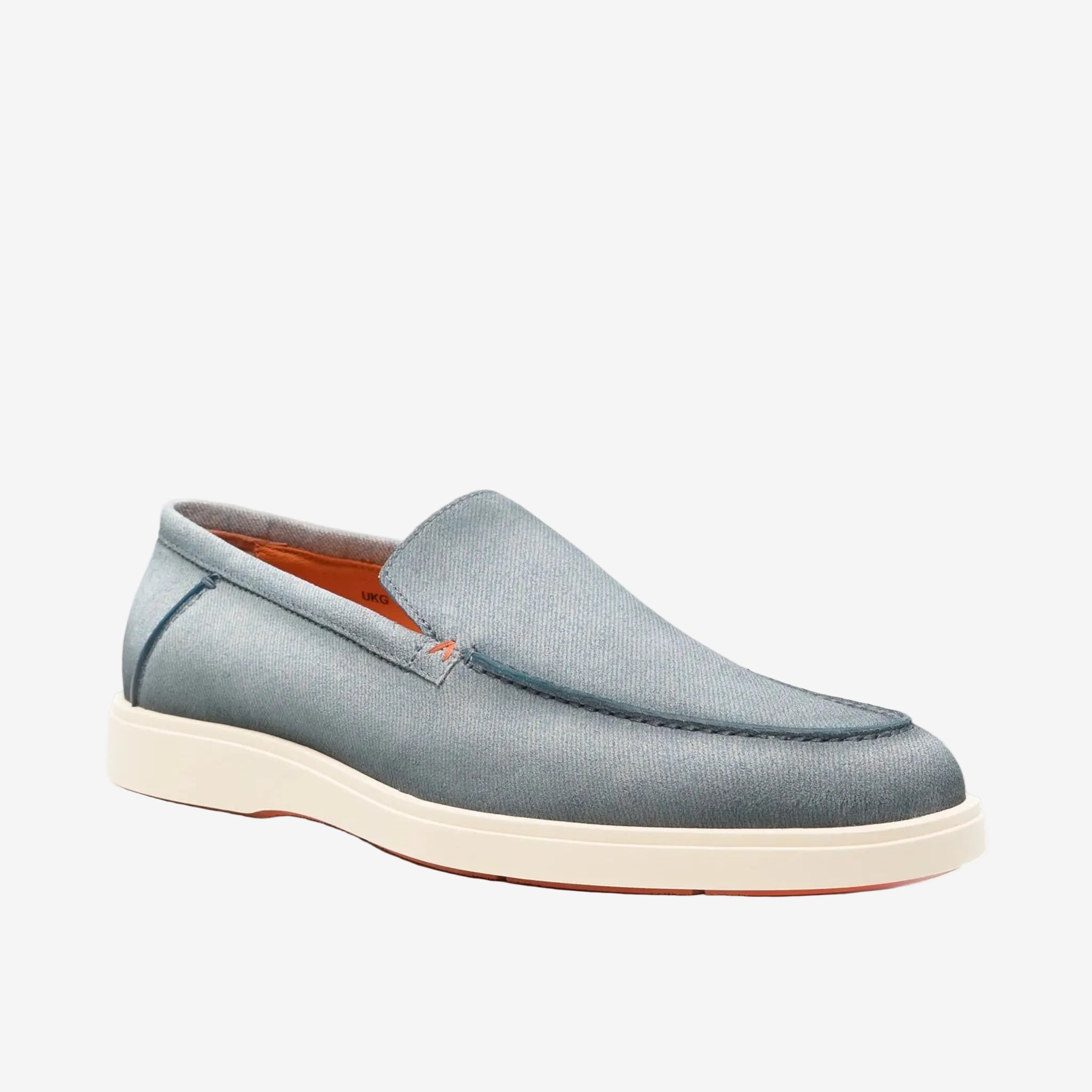 Light Blue Loafers Denim Effect