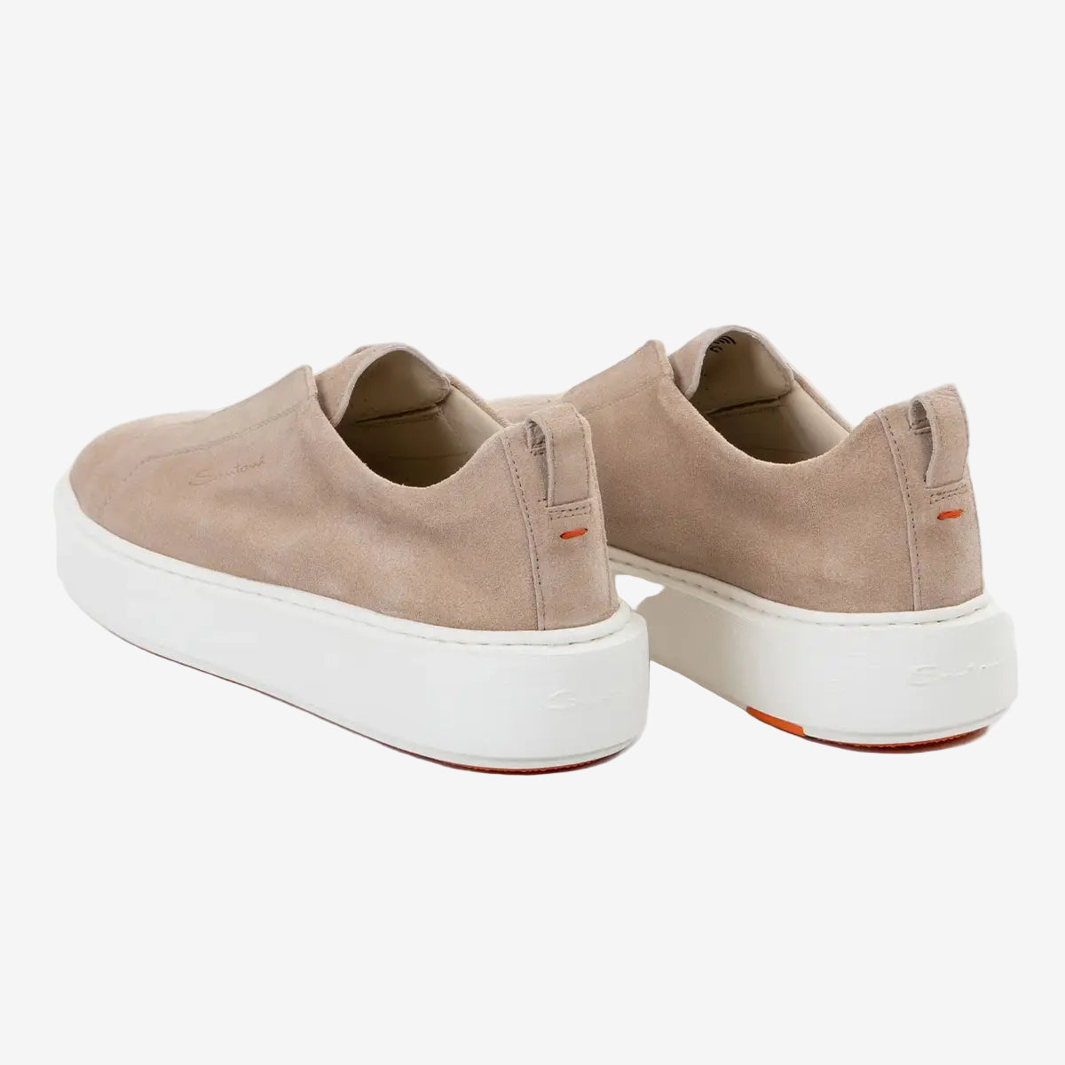 Beige Suède Slip-on Sneakers