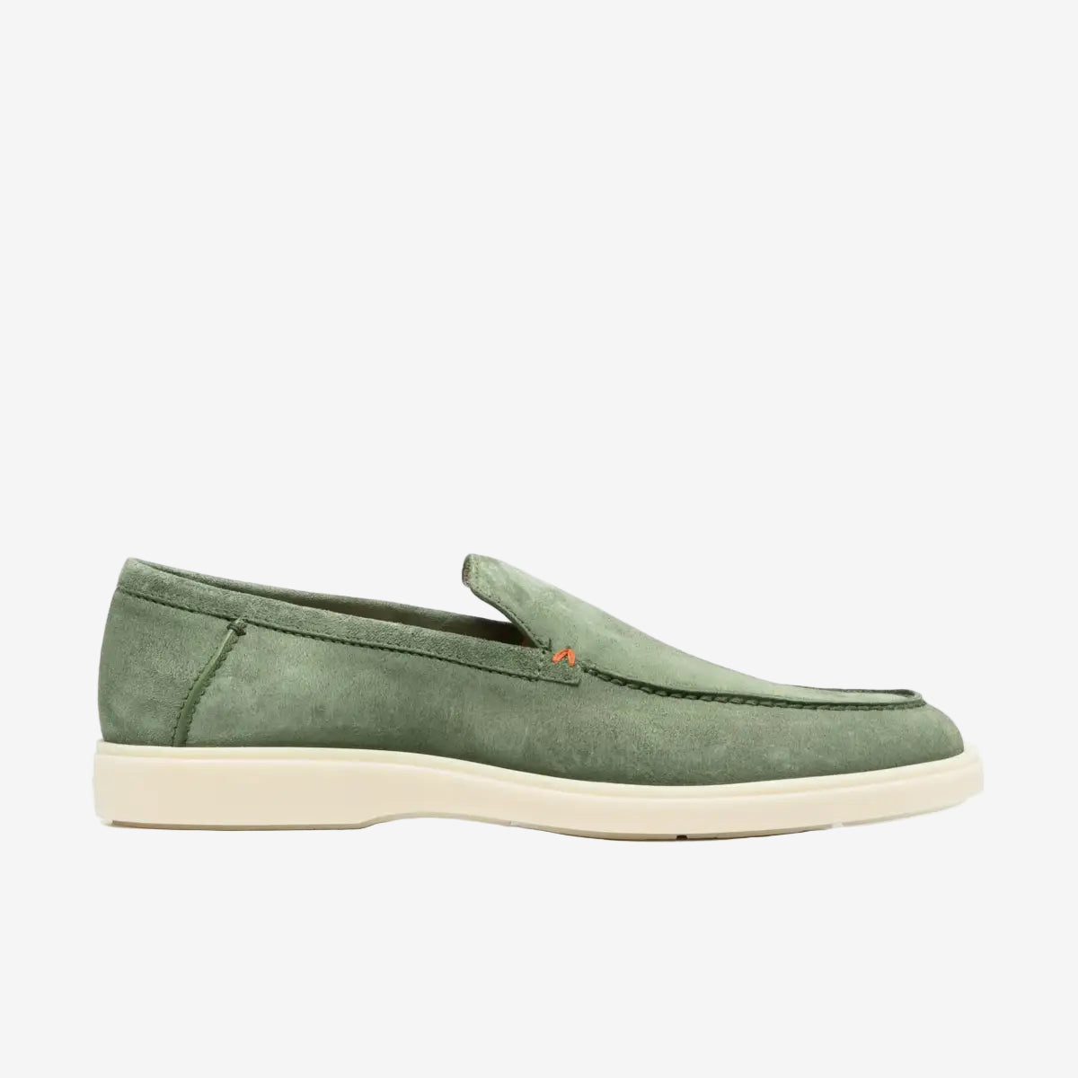 santoni-green-suede-loafers-rubber-sole