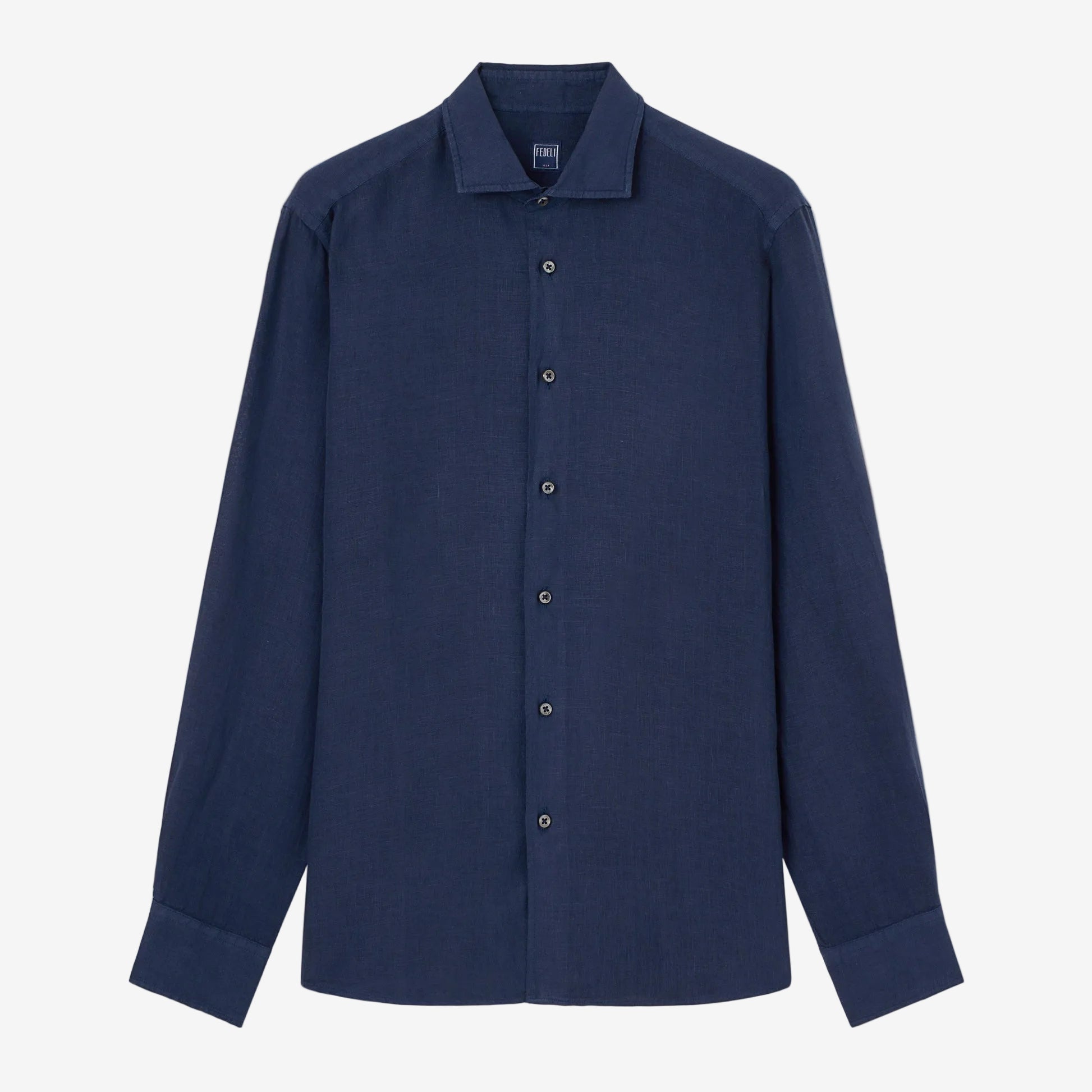 navy linen shirt
