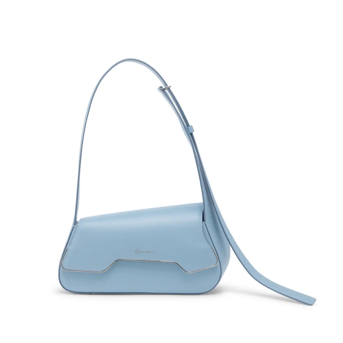 Light Blue Leather The Pluto Bag