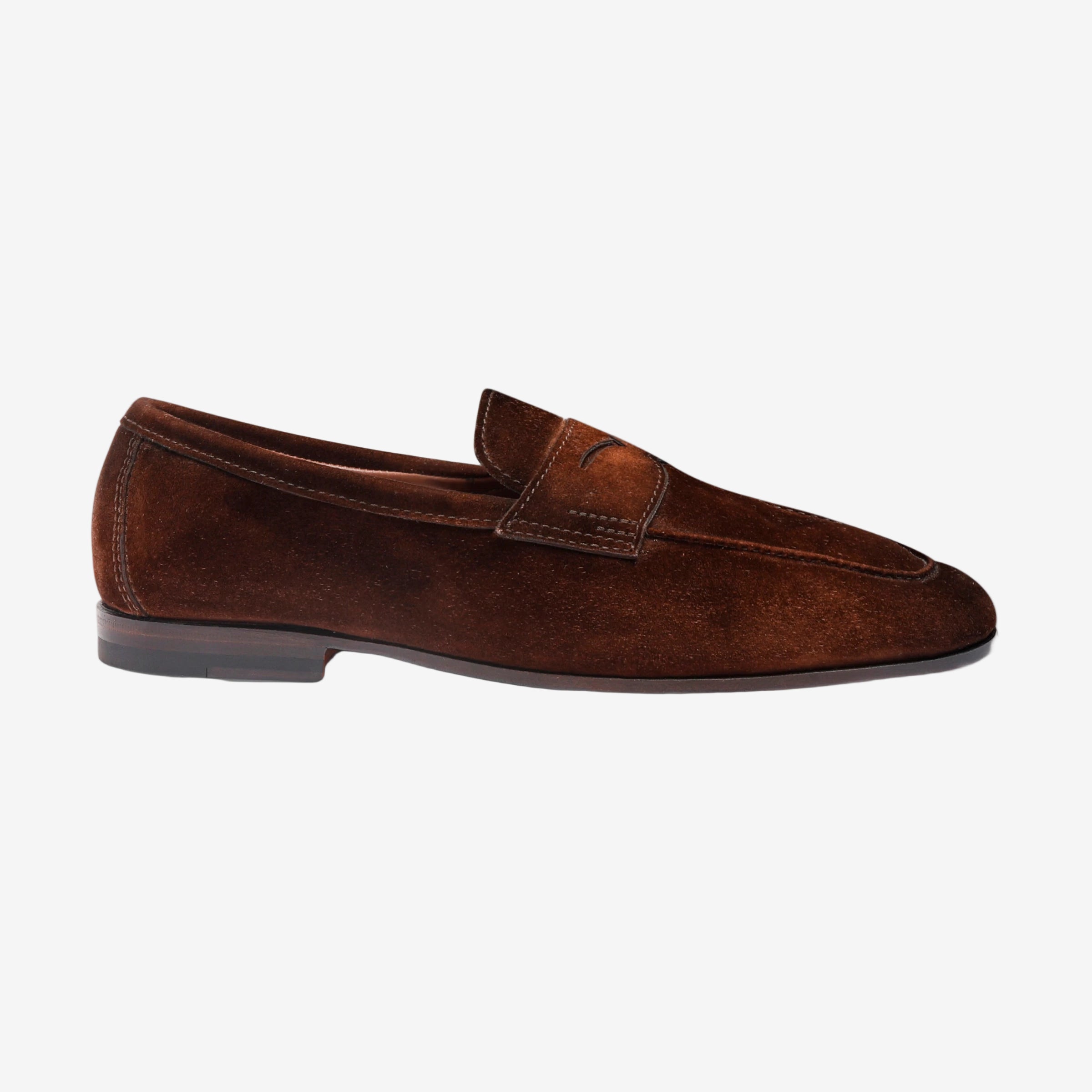 Lila Carlo-Loafer Wildleder