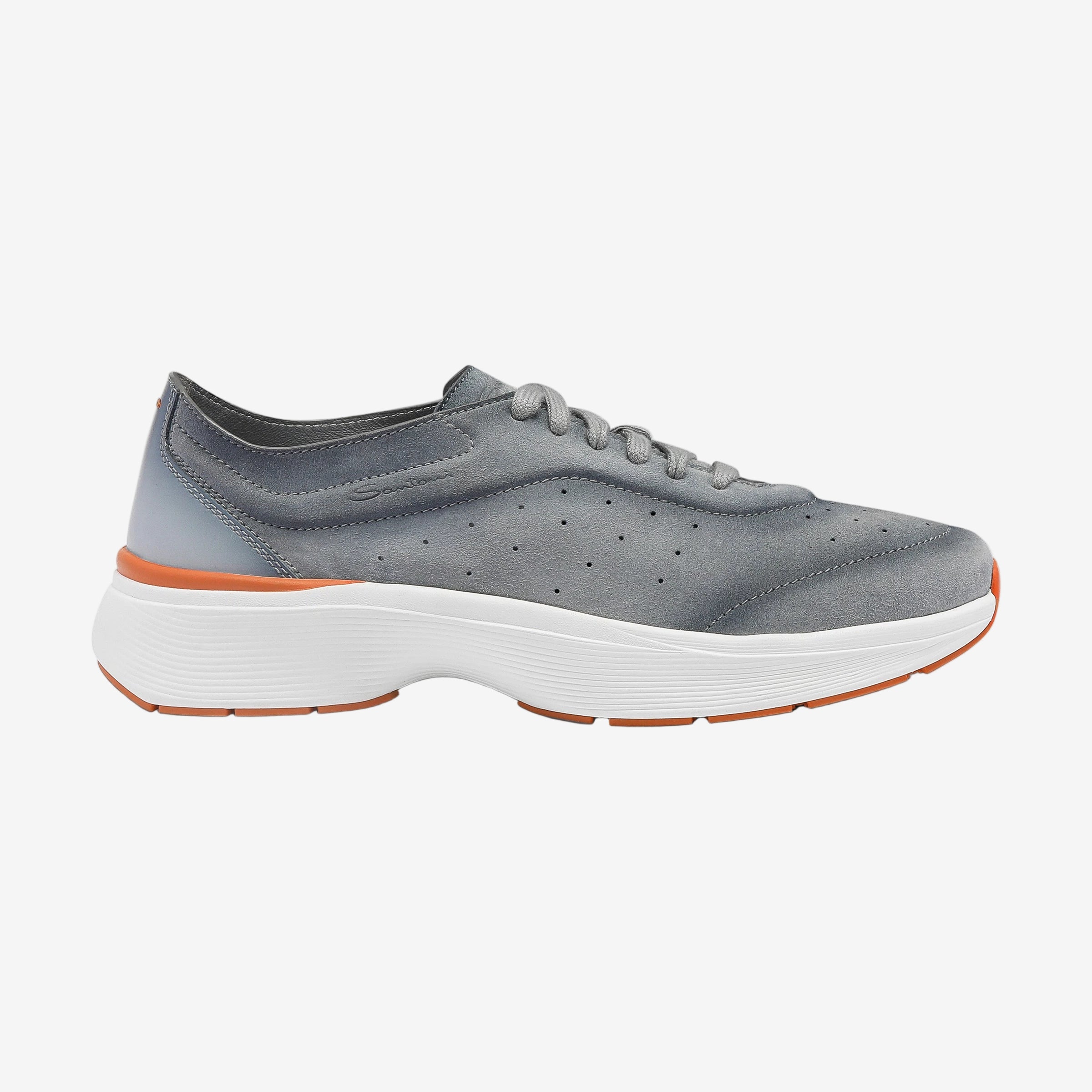 Hellgrauer Bounce-Sneaker Wildleder
